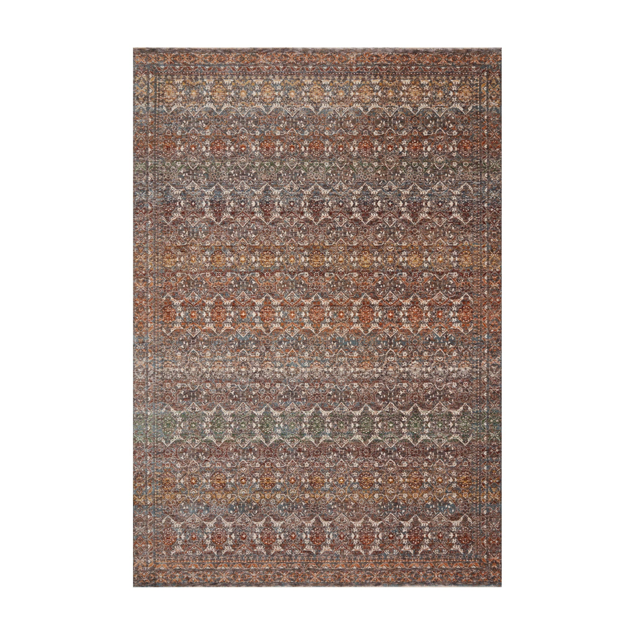 Loloi Lourdes Stone / Multi Rug RUGS - synthetic Loloi 18" x 18"