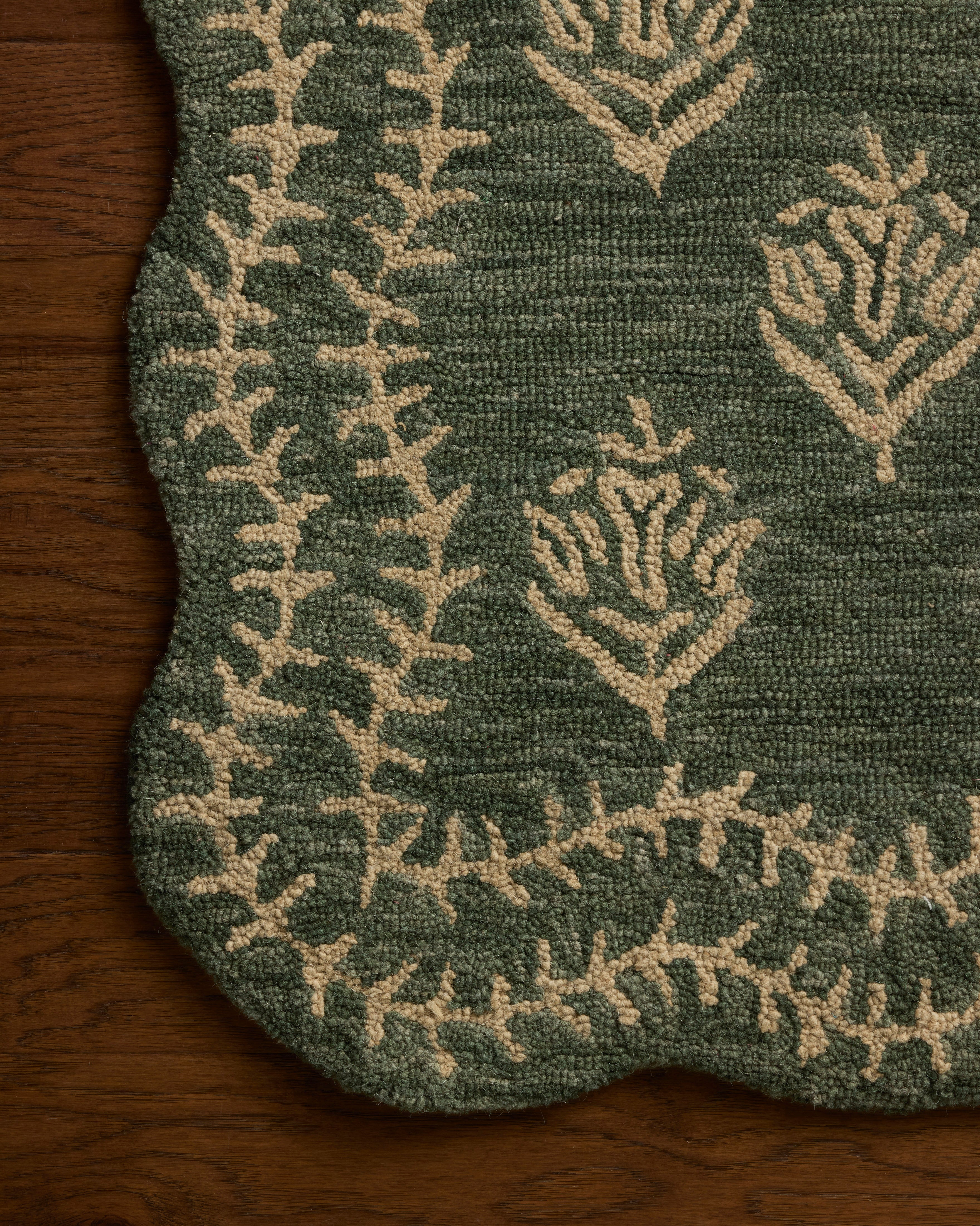 Rifle Paper Co. x Loloi Lisette Forest / Oatmeal Rug RUGS - wool Loloi