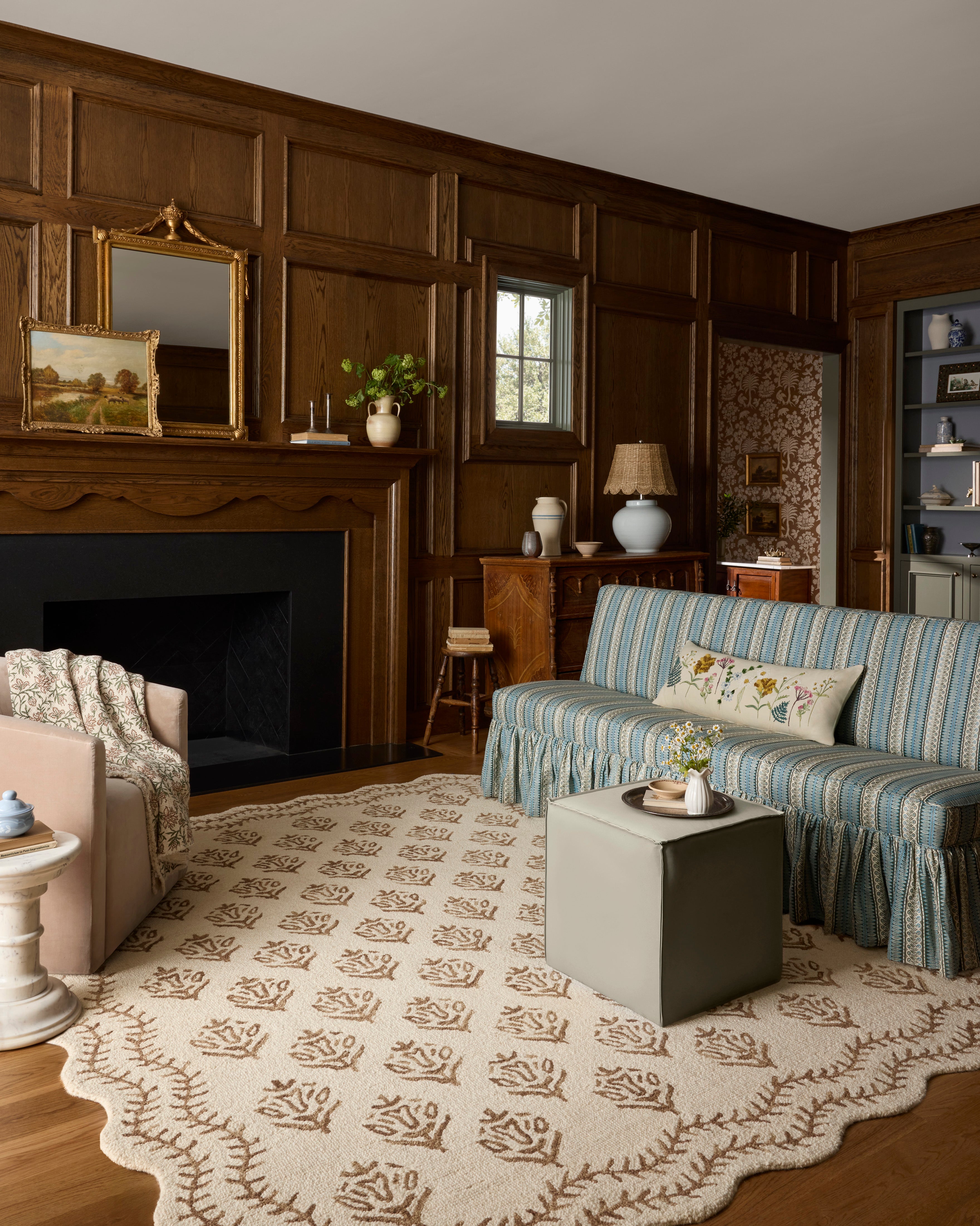 Rifle Paper Co. x Loloi Lisette Ivory / Natural Rug RUGS - wool Loloi