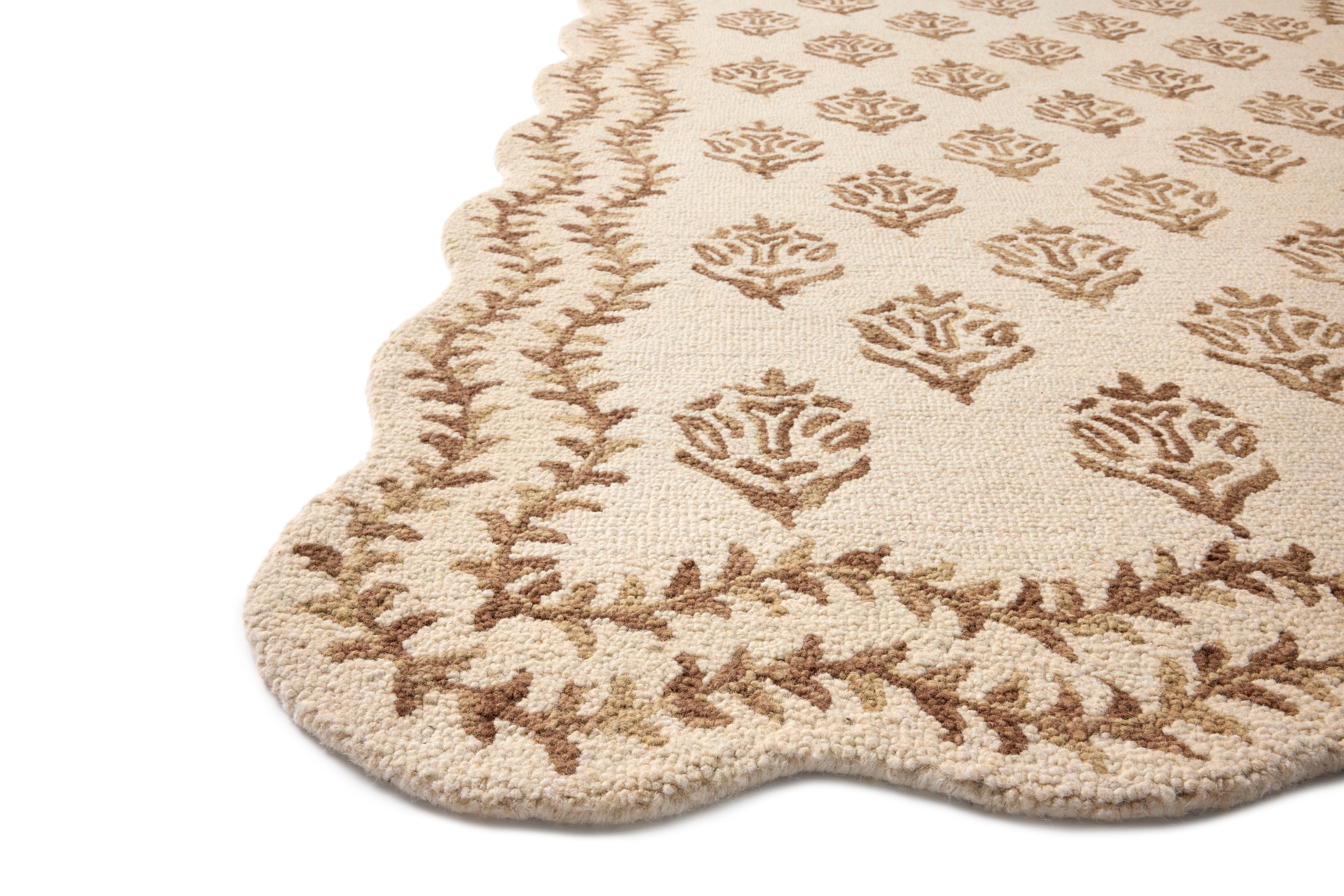Rifle Paper Co. x Loloi Lisette Ivory / Natural Rug RUGS - wool Loloi