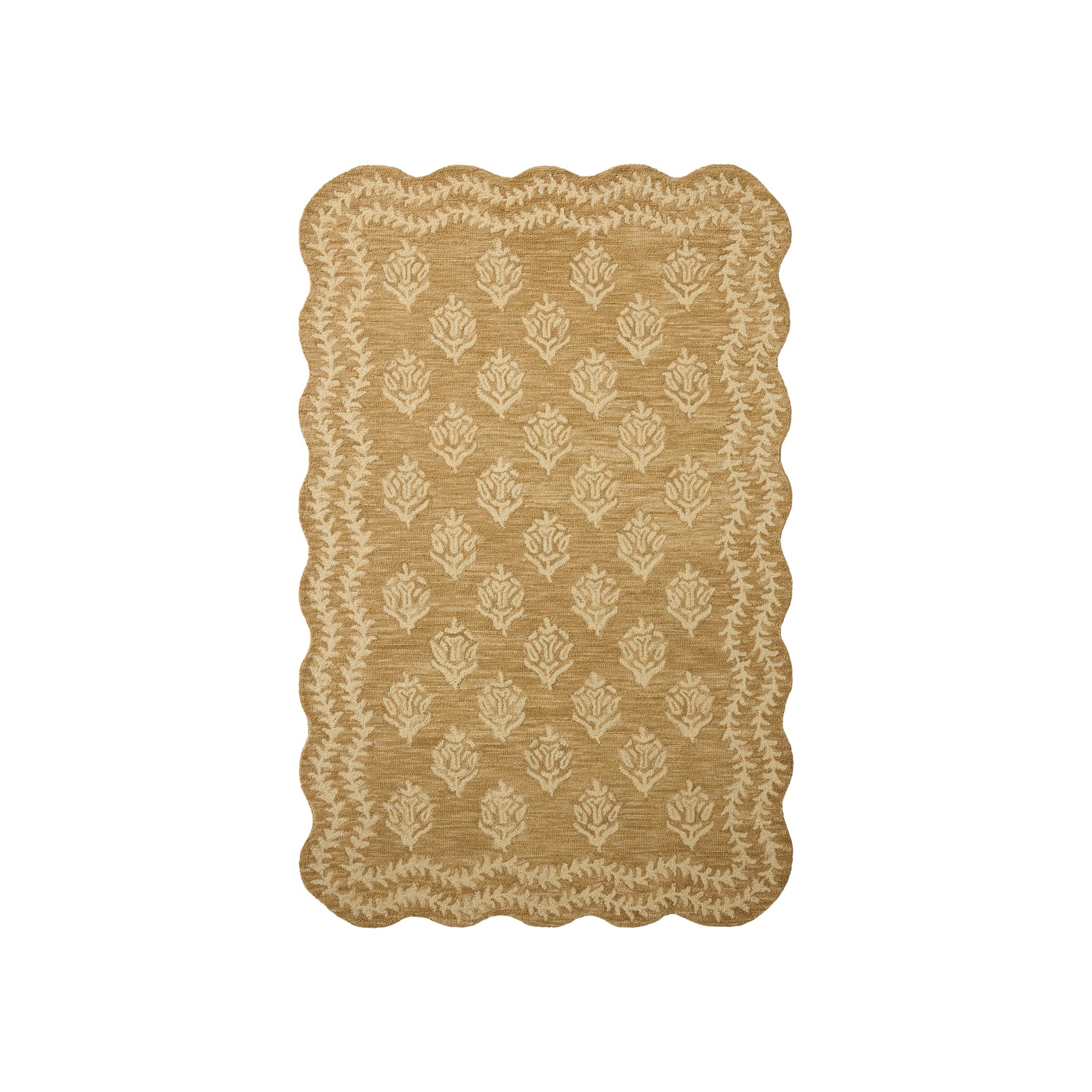 Rifle Paper Co. x Loloi Lisette Wheat / Ivory Rug RUGS - wool Loloi 18" x 18"