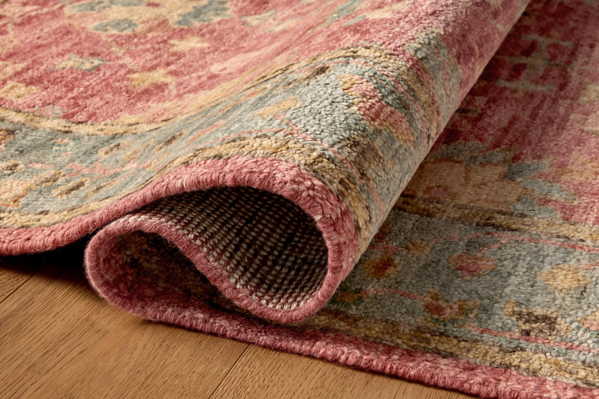 Magnolia Home x Loloi Lucille Berry / Sky Rug - Rug & Weave