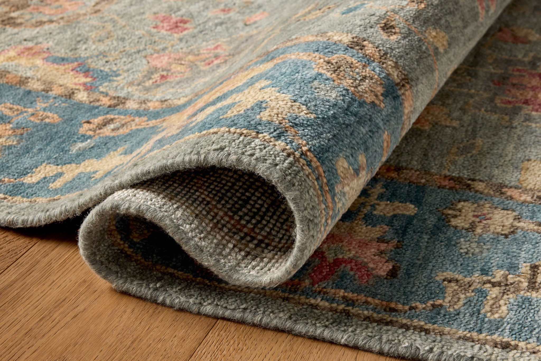 Magnolia Home x Loloi Lucille Blue / Multi Rug - Rug & Weave