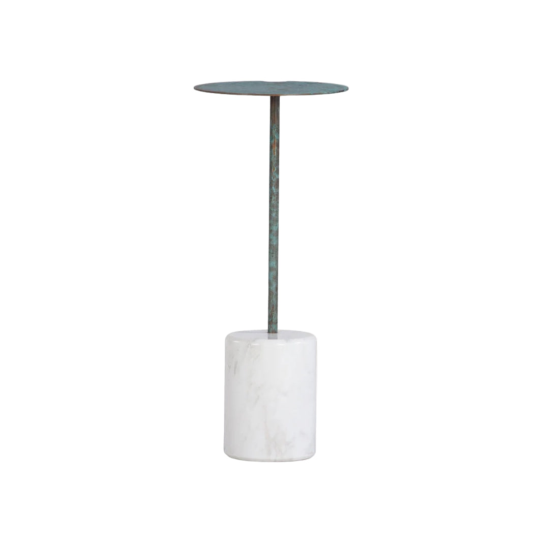 Lilia Drink Table FURNITURE - side table Union Home Green Patina