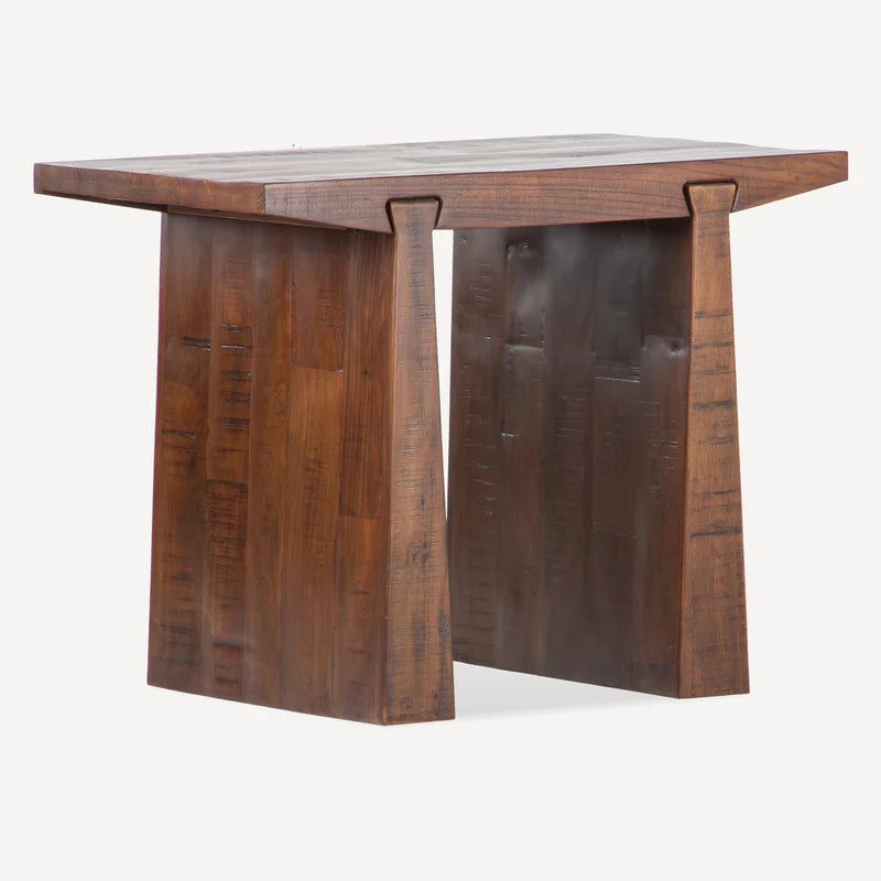 Keyline Reclaimed Wood Side Table FURNITURE - side table Union Home