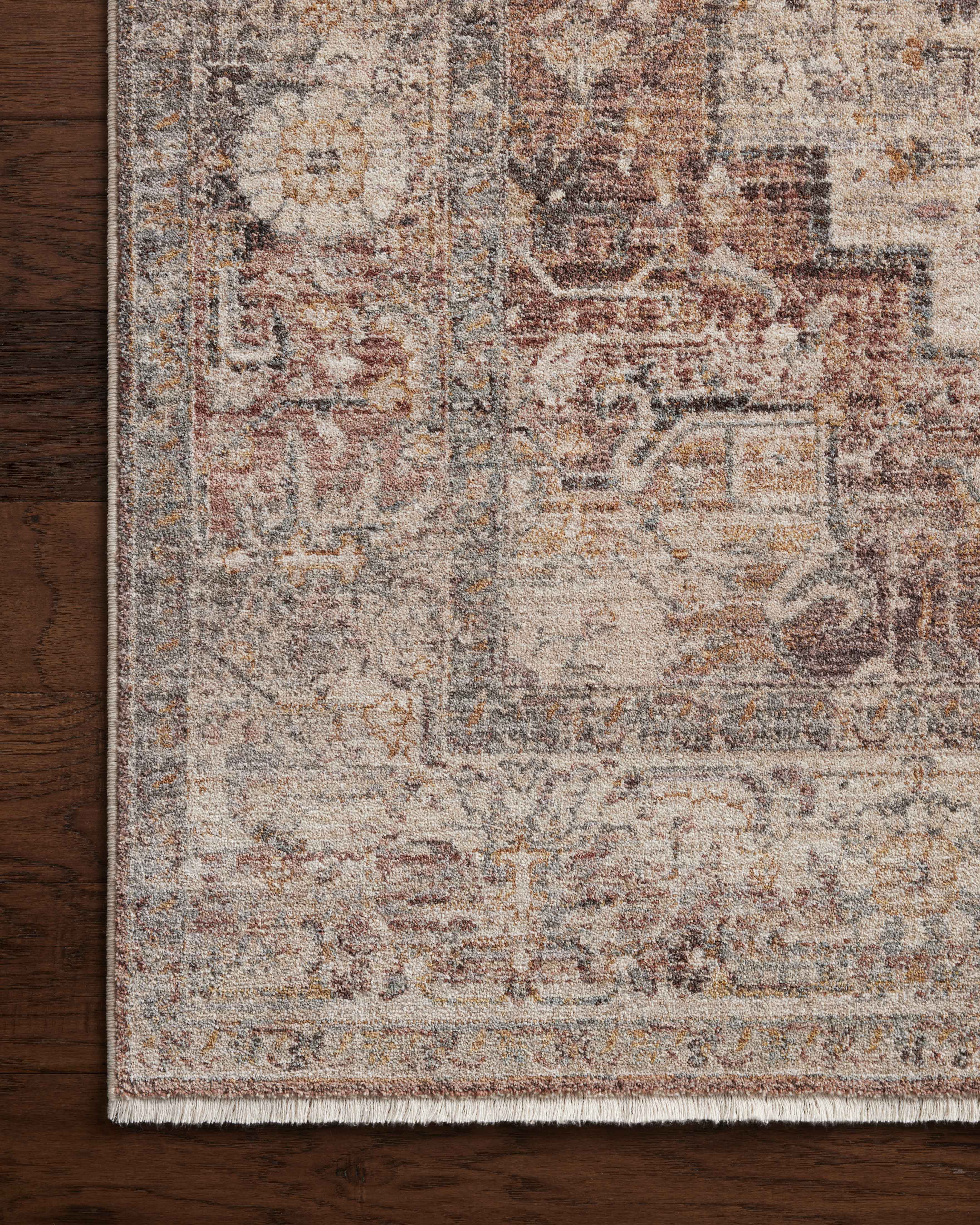 Loloi Lyra Berry / Stone Rug 0-RUGS-patterned Loloi