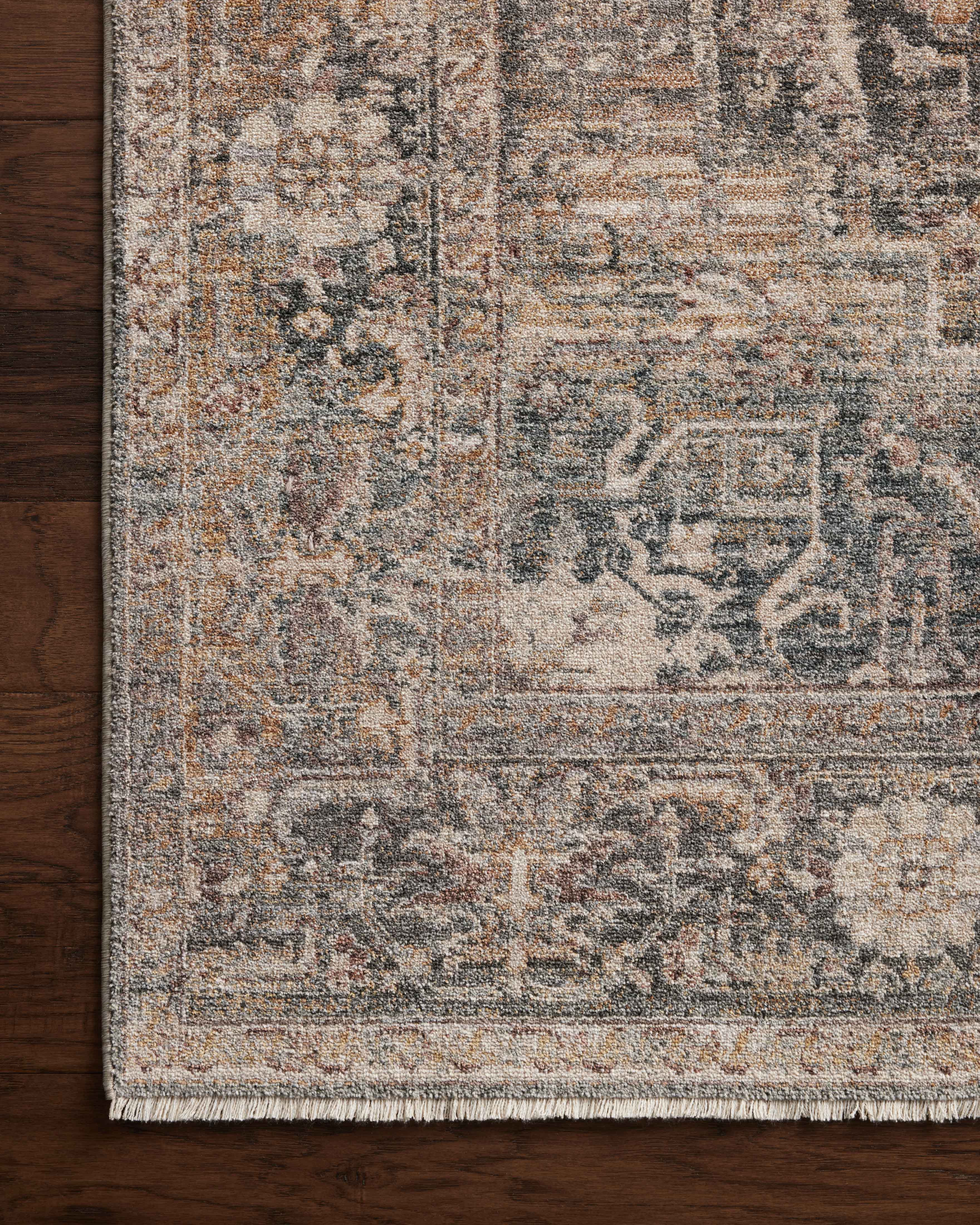 Loloi Lyra Denim / Sand Rug 0-RUGS-patterned Loloi