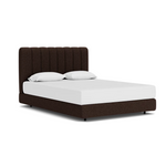 Custom Fabric Stage Queen Bed 13 - FURNITURE - bed EQ3 Lana Brown