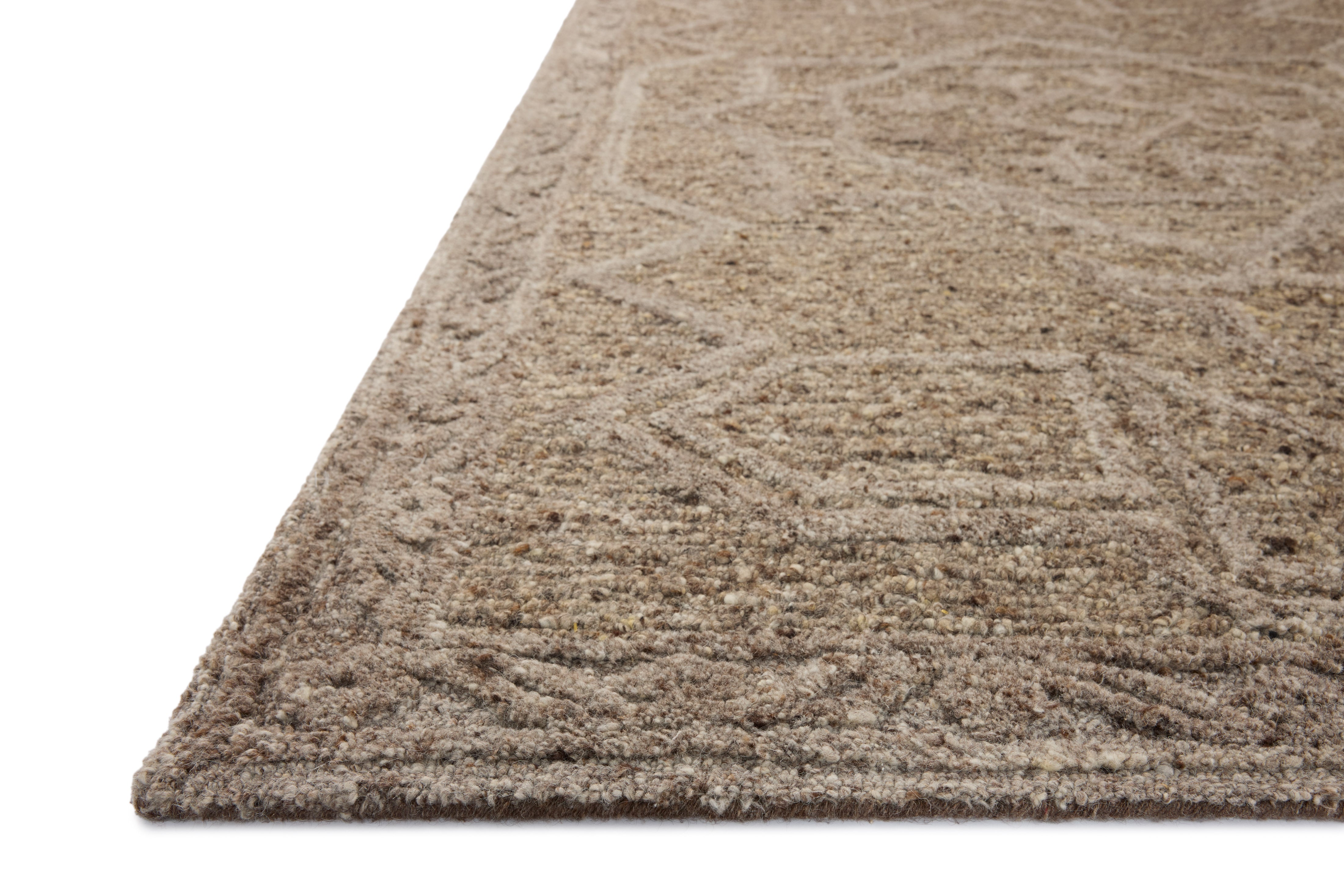 Loloi Mabel Bark / Graphite Rug, 18" x 18" Sample – view 2