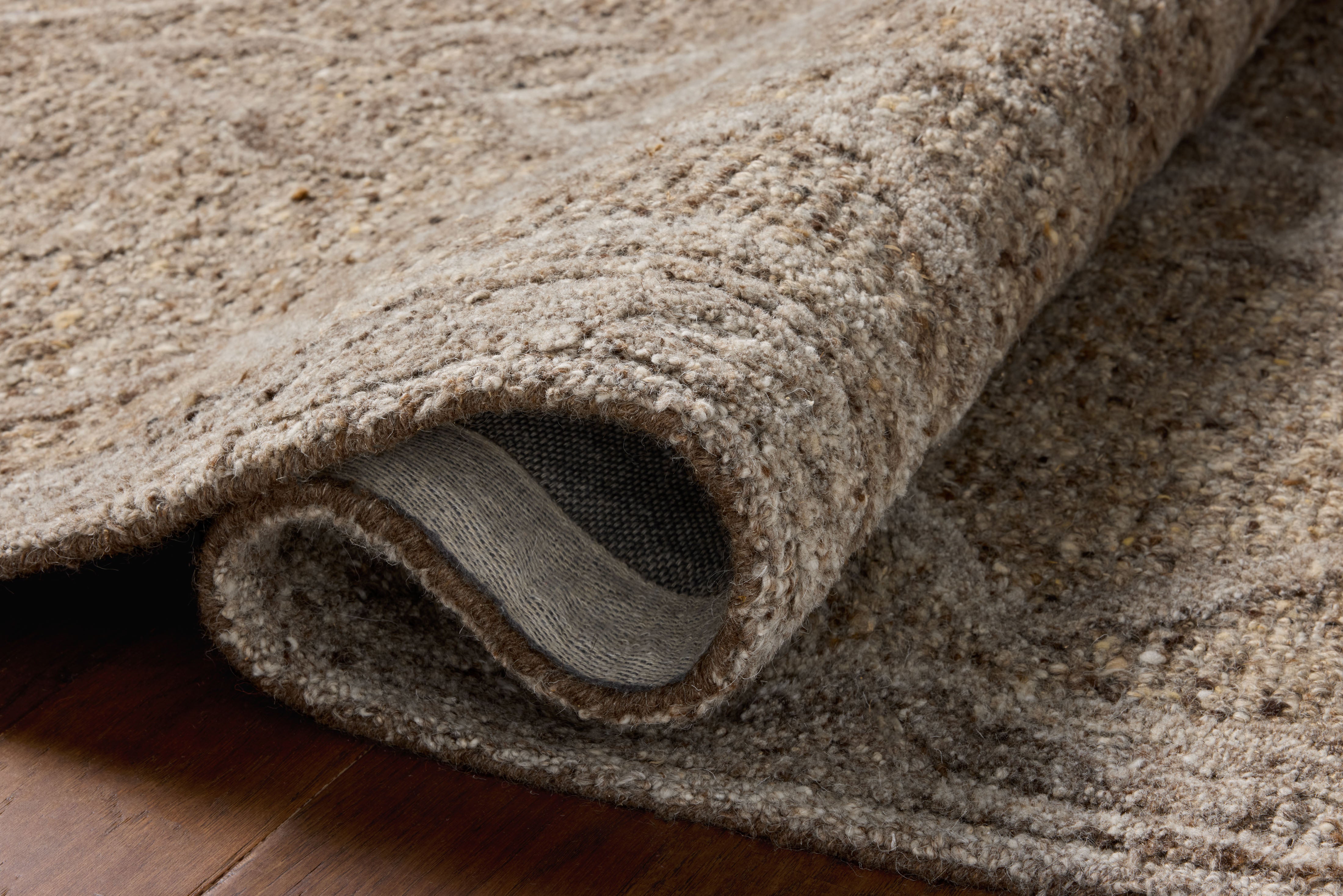 Loloi Mabel Bark / Graphite Rug RUGS - wool Loloi 18" x 18" sample