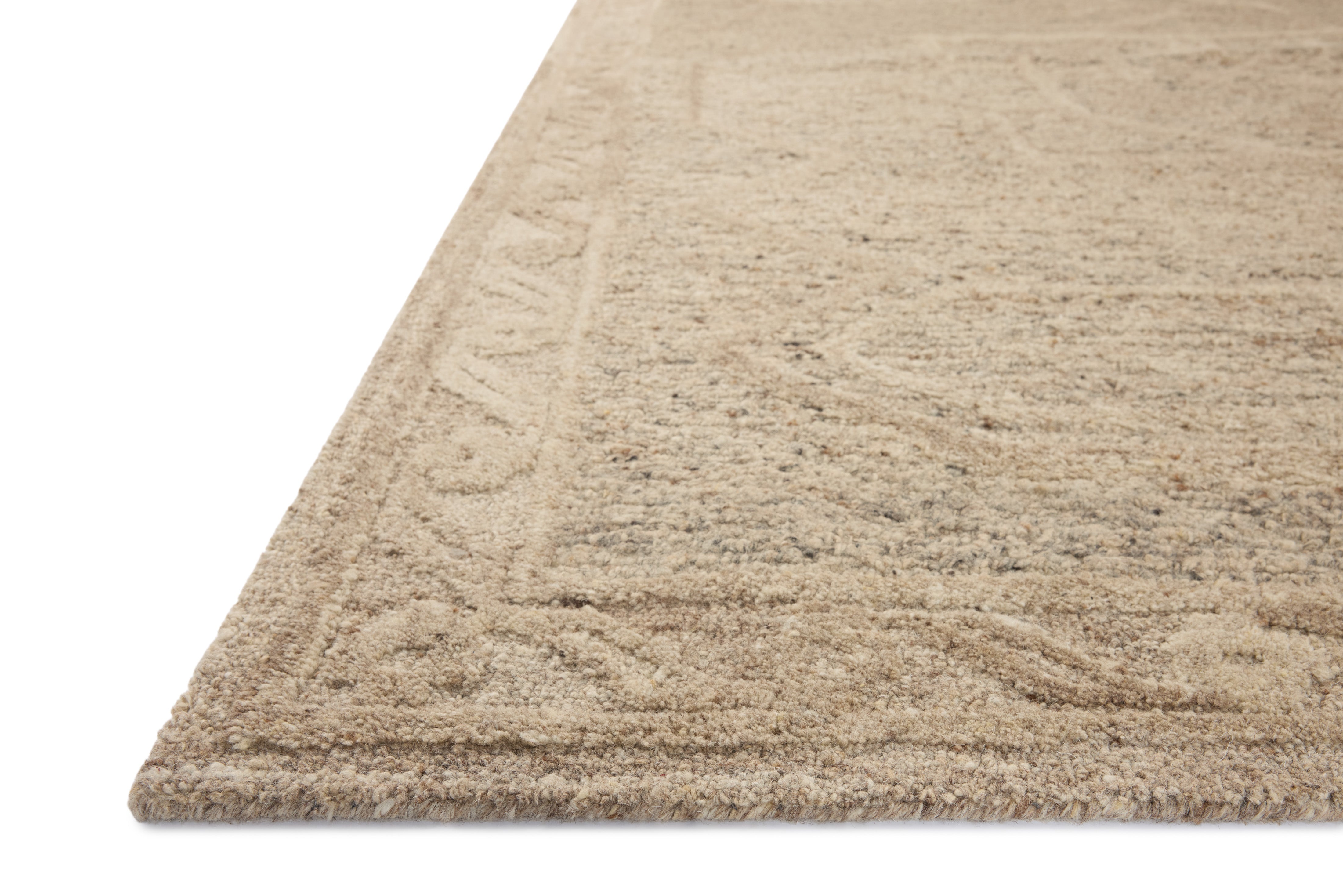 Loloi Mabel Stone / Sand Rug, 18" x 18" Sample – view 2