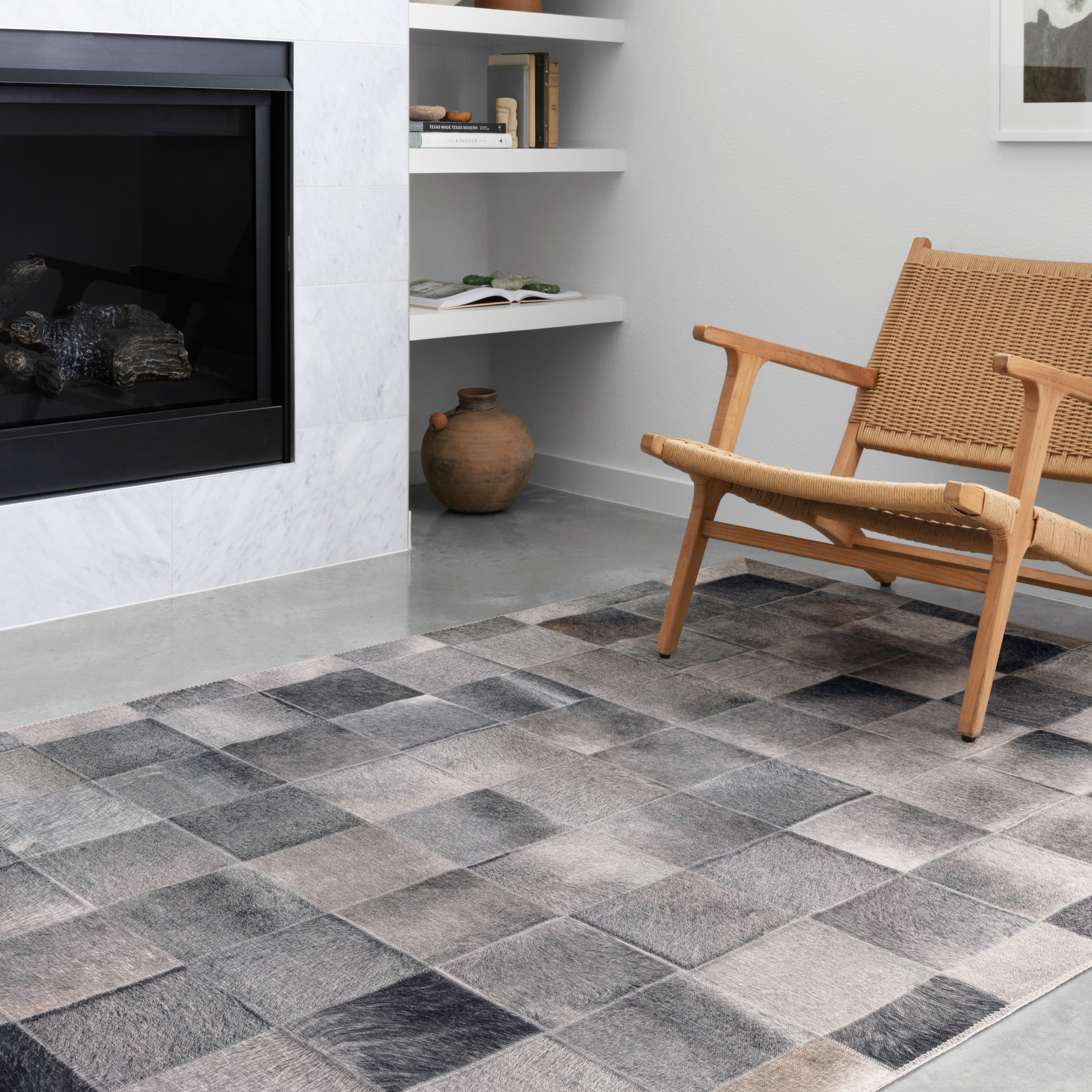 Loloi Maddox Charcoal / Grey Rug RUGS - synthetic Loloi