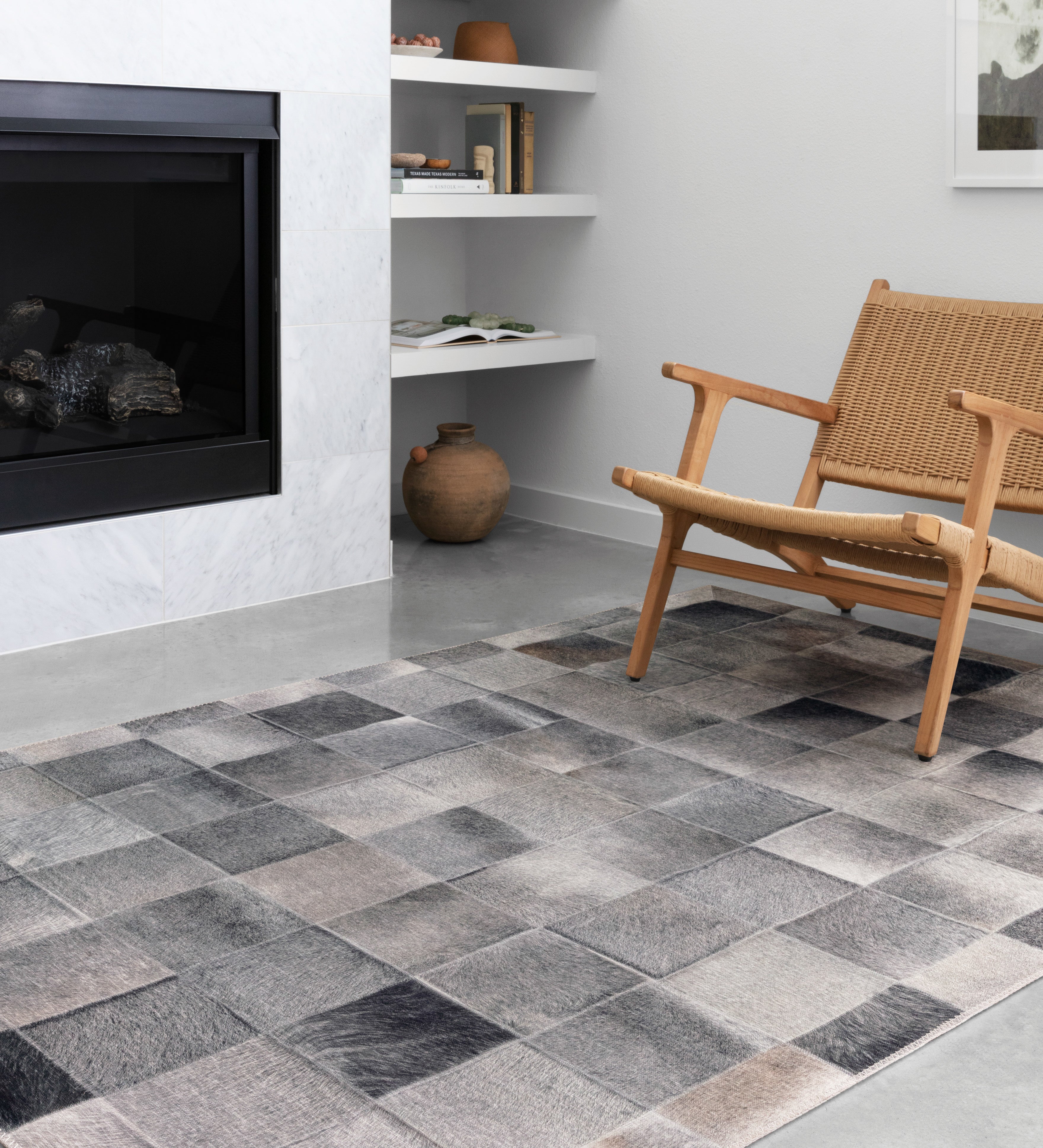 Loloi Maddox Charcoal / Grey Rug RUGS - synthetic Loloi