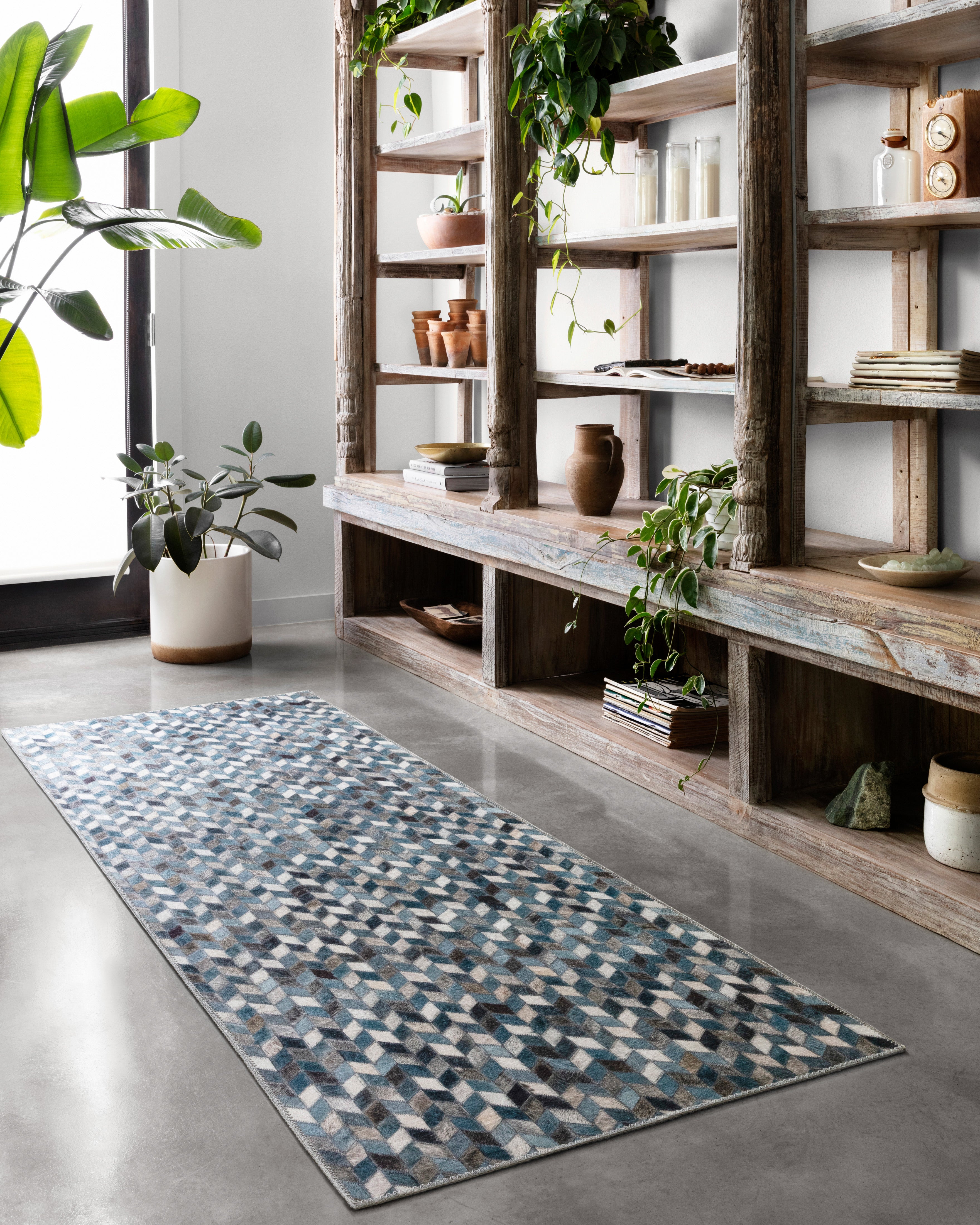Loloi Maddox Ocean / Grey Rug RUGS - synthetic Loloi
