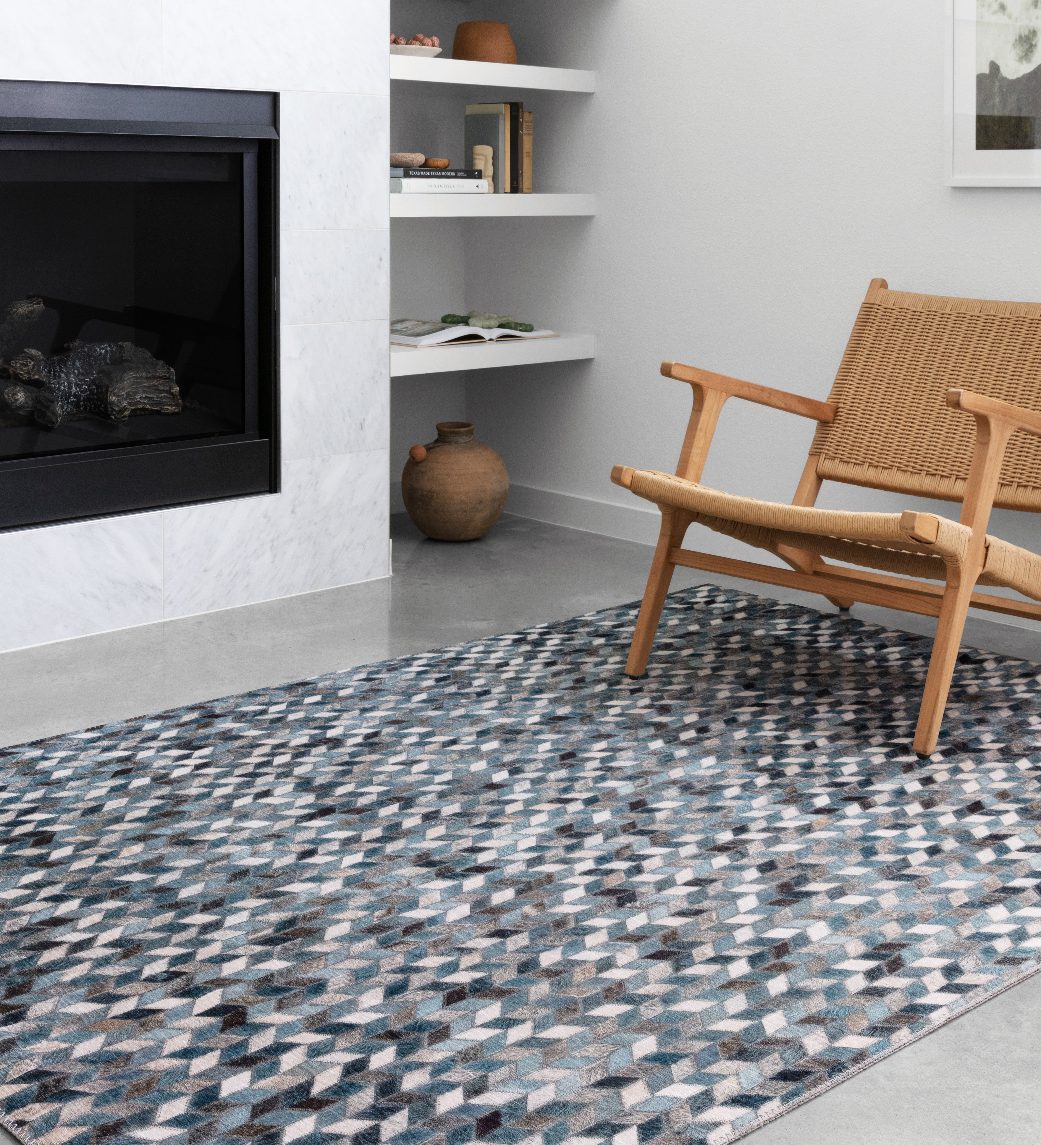 Loloi Maddox Ocean / Grey Rug RUGS - synthetic Loloi