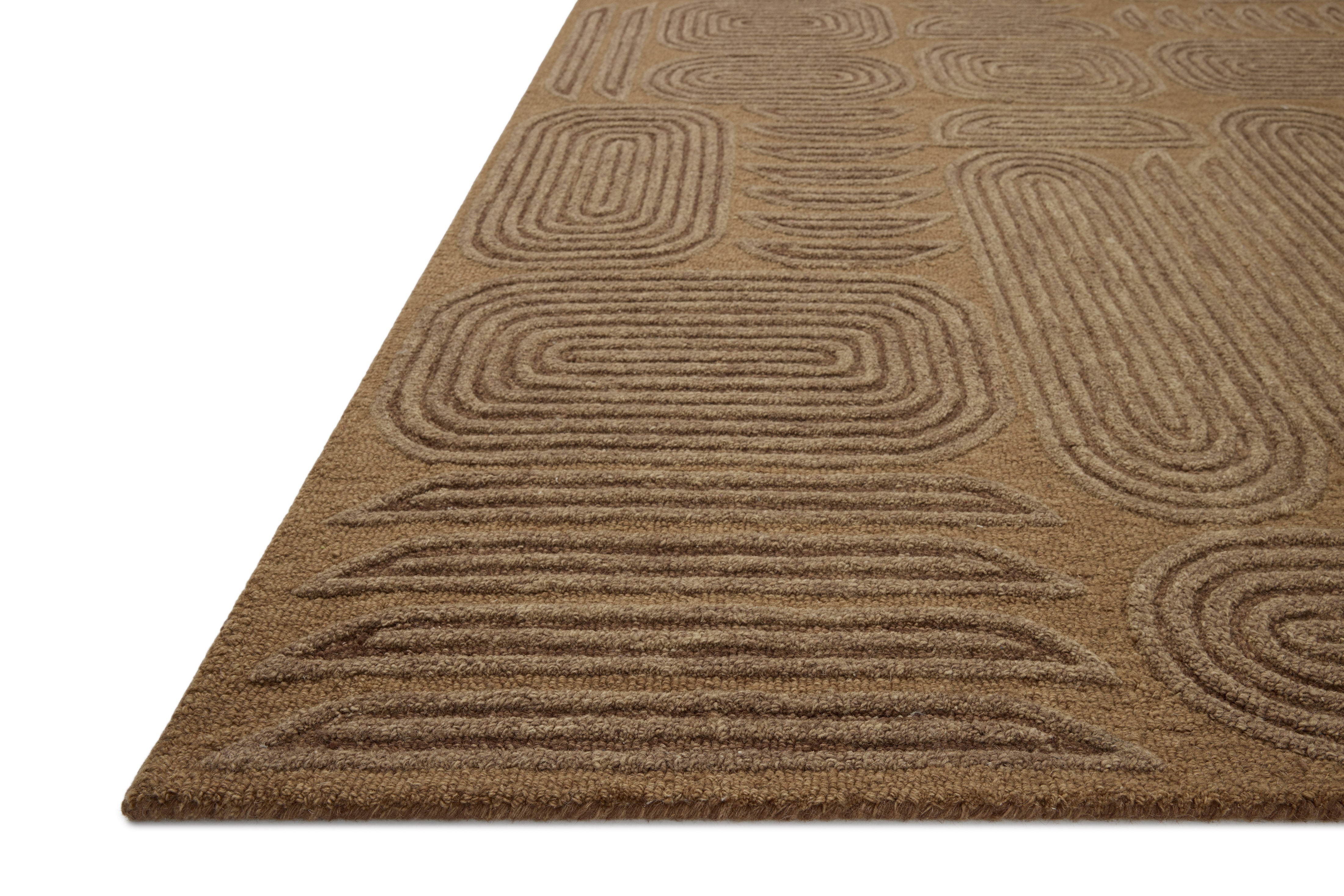 Brigette Romanek x Loloi Madi Mocha / Cocoa Rug RUGS - wool Loloi 18" x 18" sample