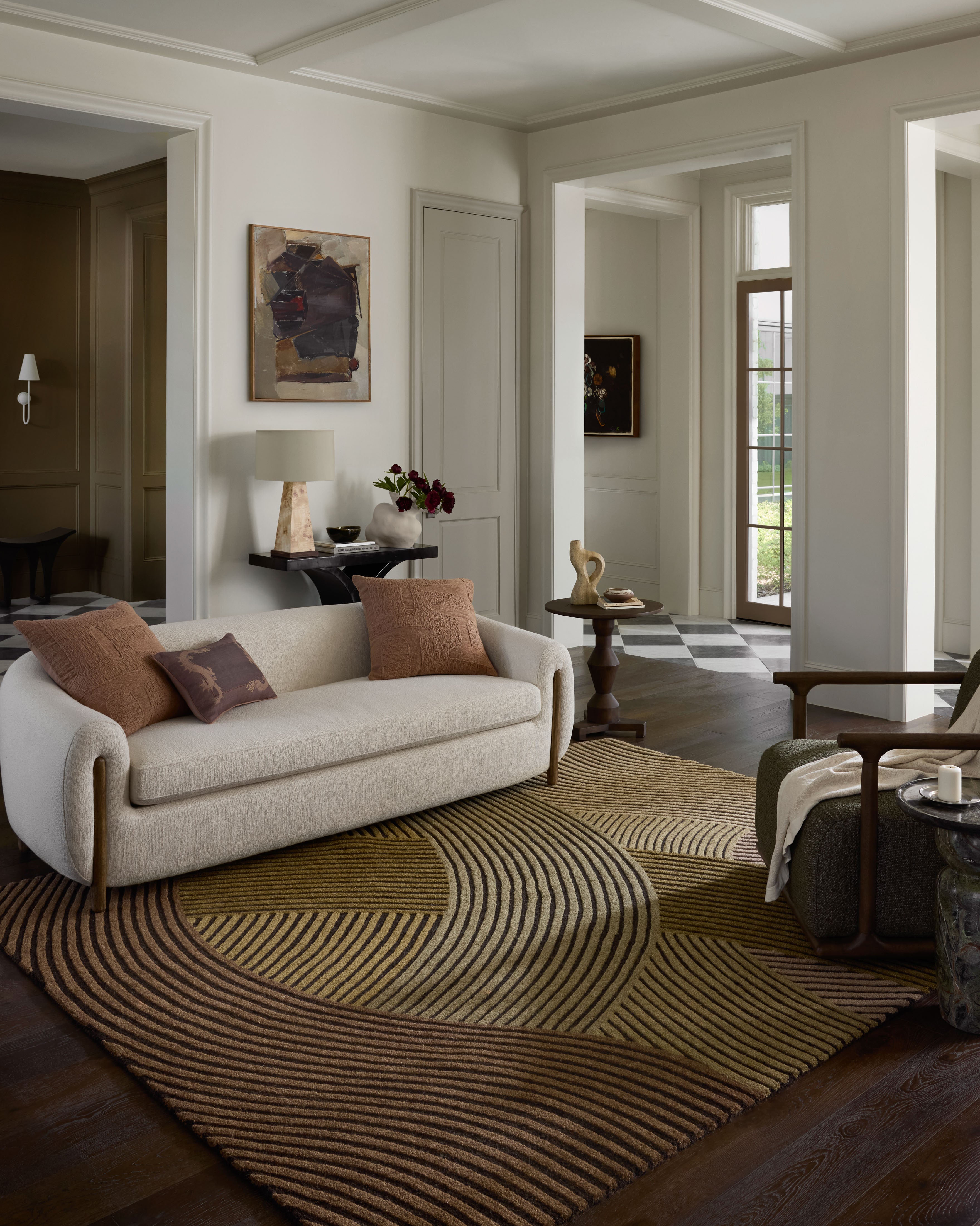 Brigette Romanek x Loloi Madi Espresso / Multi Rug RUGS - wool Loloi