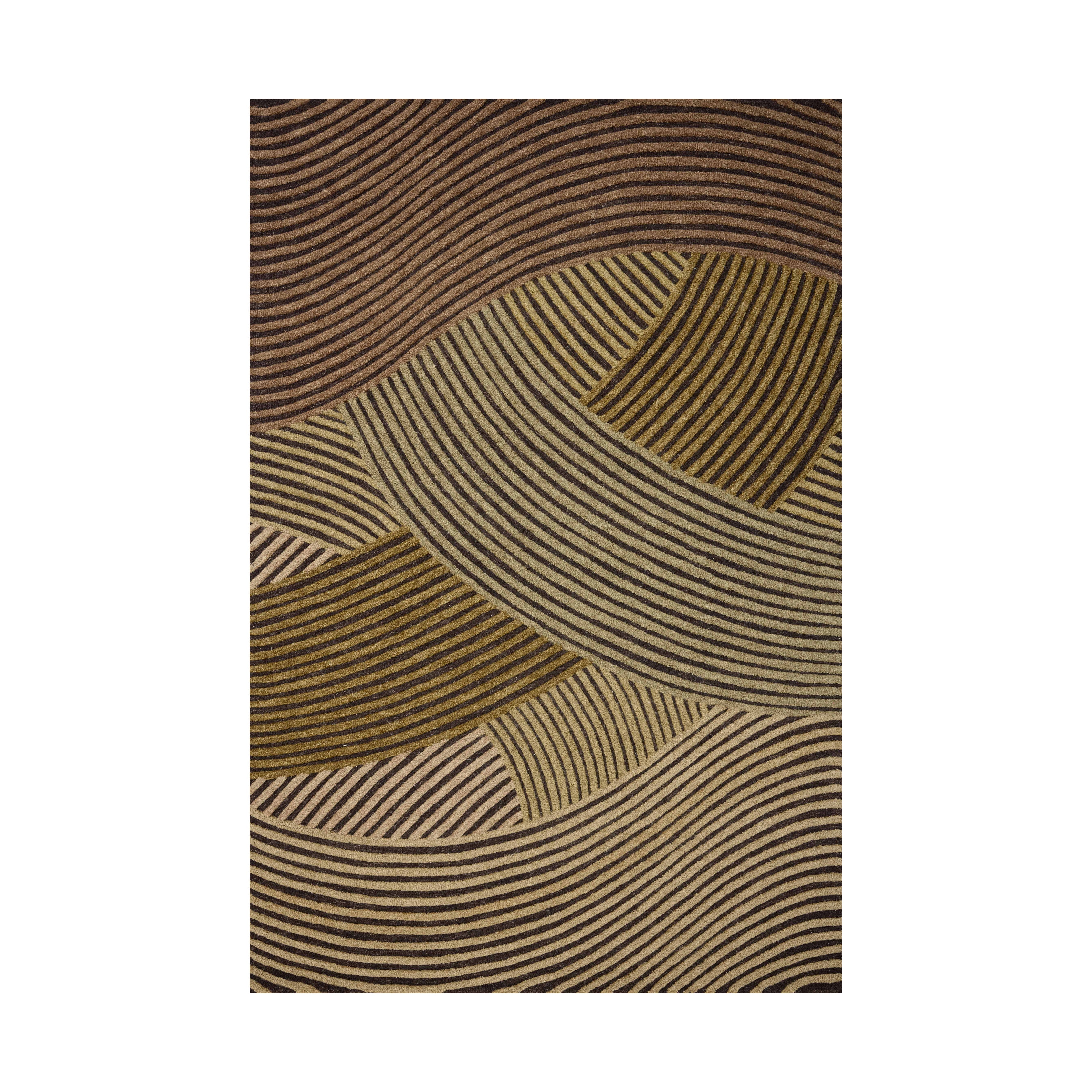 Brigette Romanek x Loloi Madi Espresso / Multi Rug RUGS - wool Loloi 18" x 18" sample