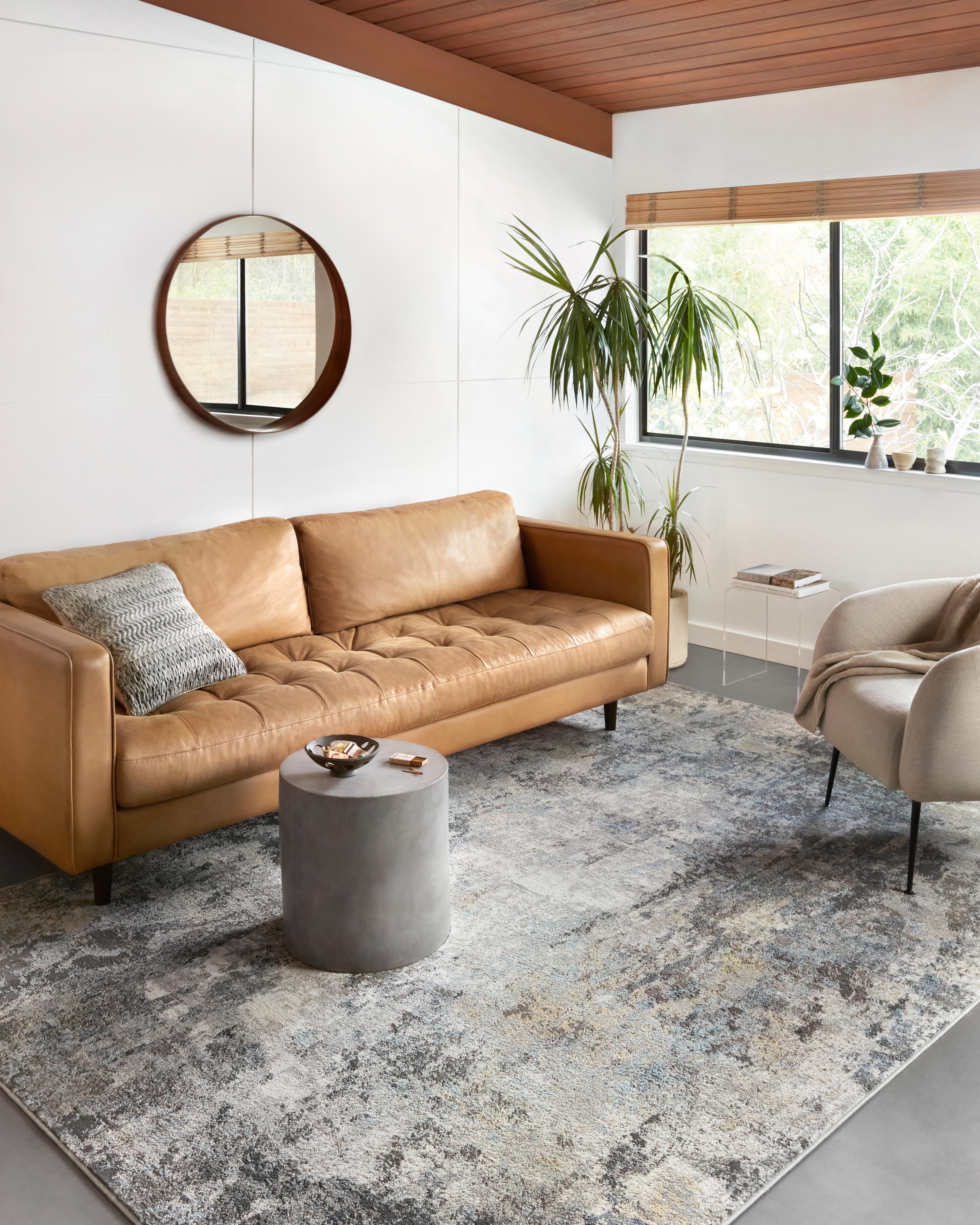 Loloi Maeve Silver / Slate Rug RUGS - synthetic Loloi