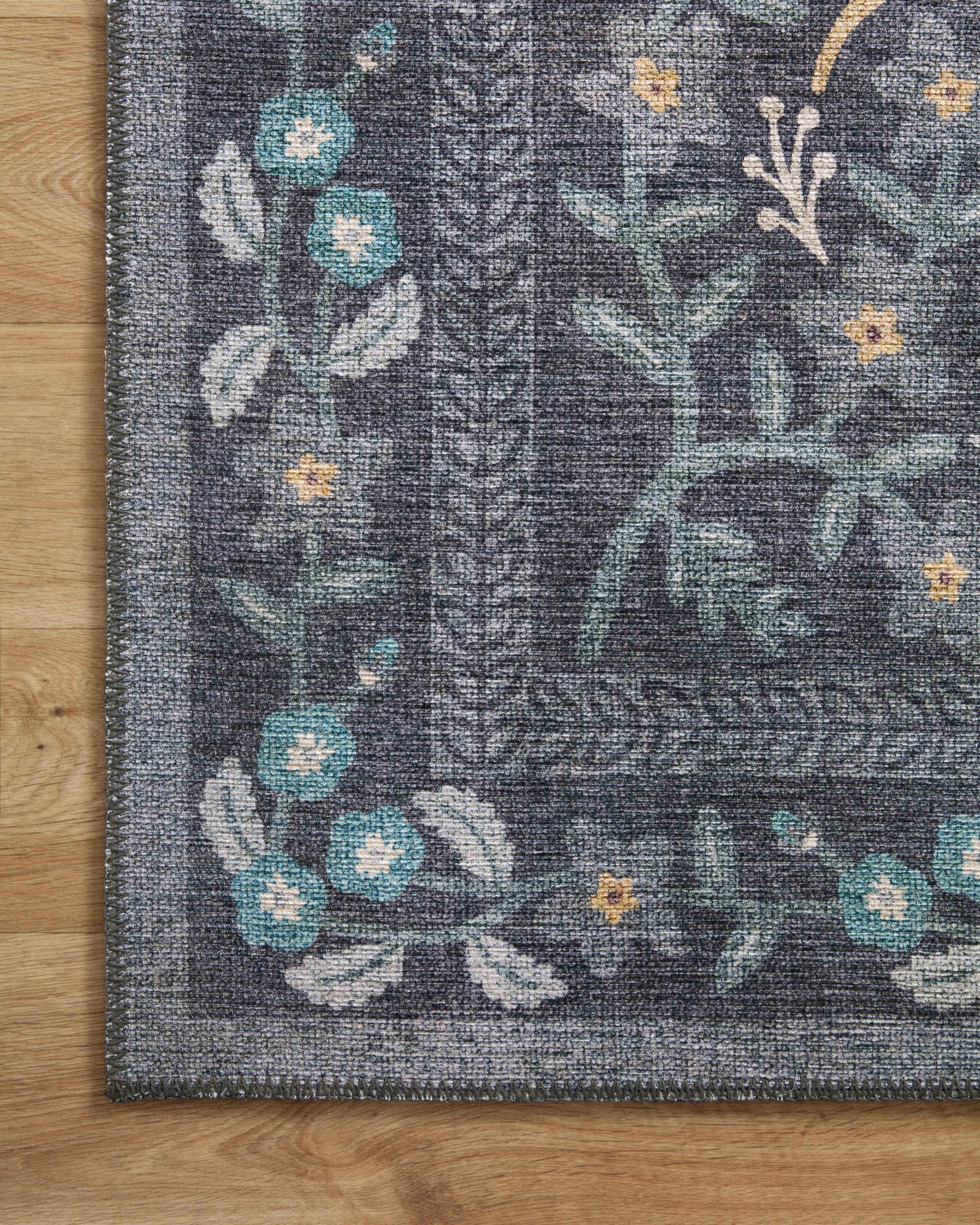 Rifle Paper Co. X Loloi/ Maison Nightingale Black Rug 3 - RUGS - patterned Loloi