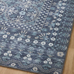 Rifle Paper Co. x Loloi Maison Rosette Blue Rug 1-patterned rugs Loloi