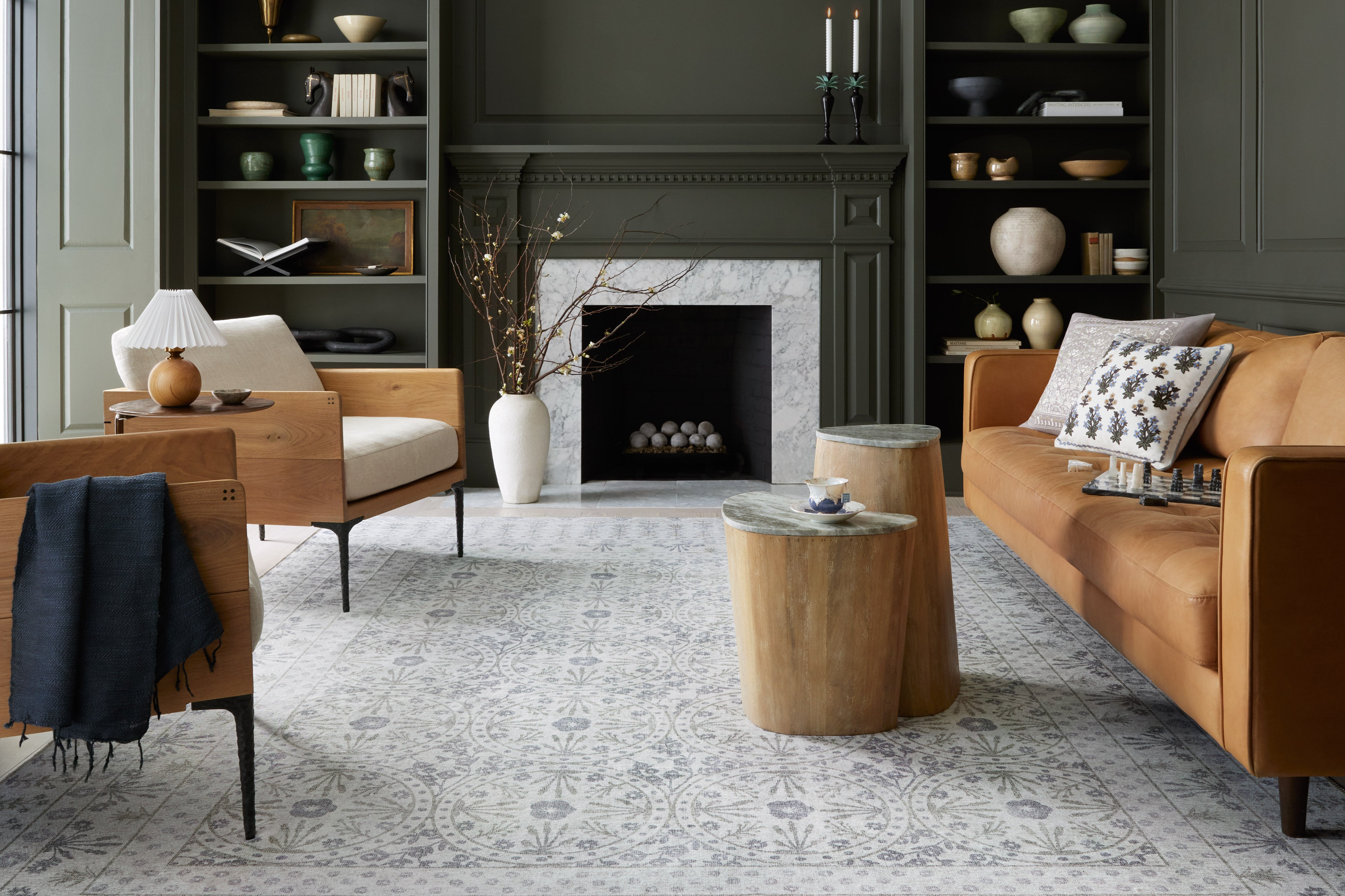 Rifle Paper Co. X Loloi/ Maison Rosette Ivory Rug 3 - RUGS - patterned Loloi
