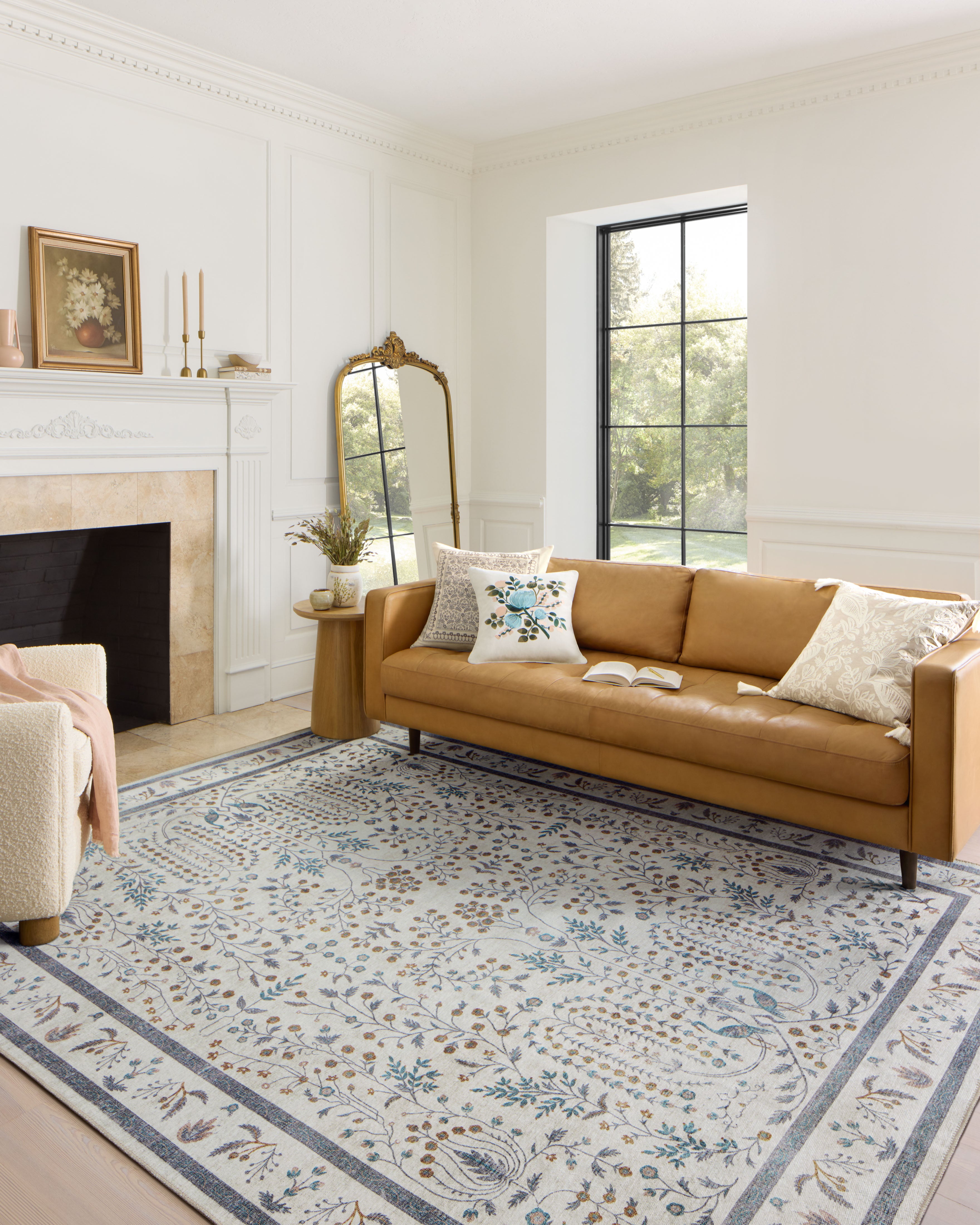 Rifle Paper Co. X Loloi Maison Wisteria Cream Rug 3 - RUGS - patterned Loloi