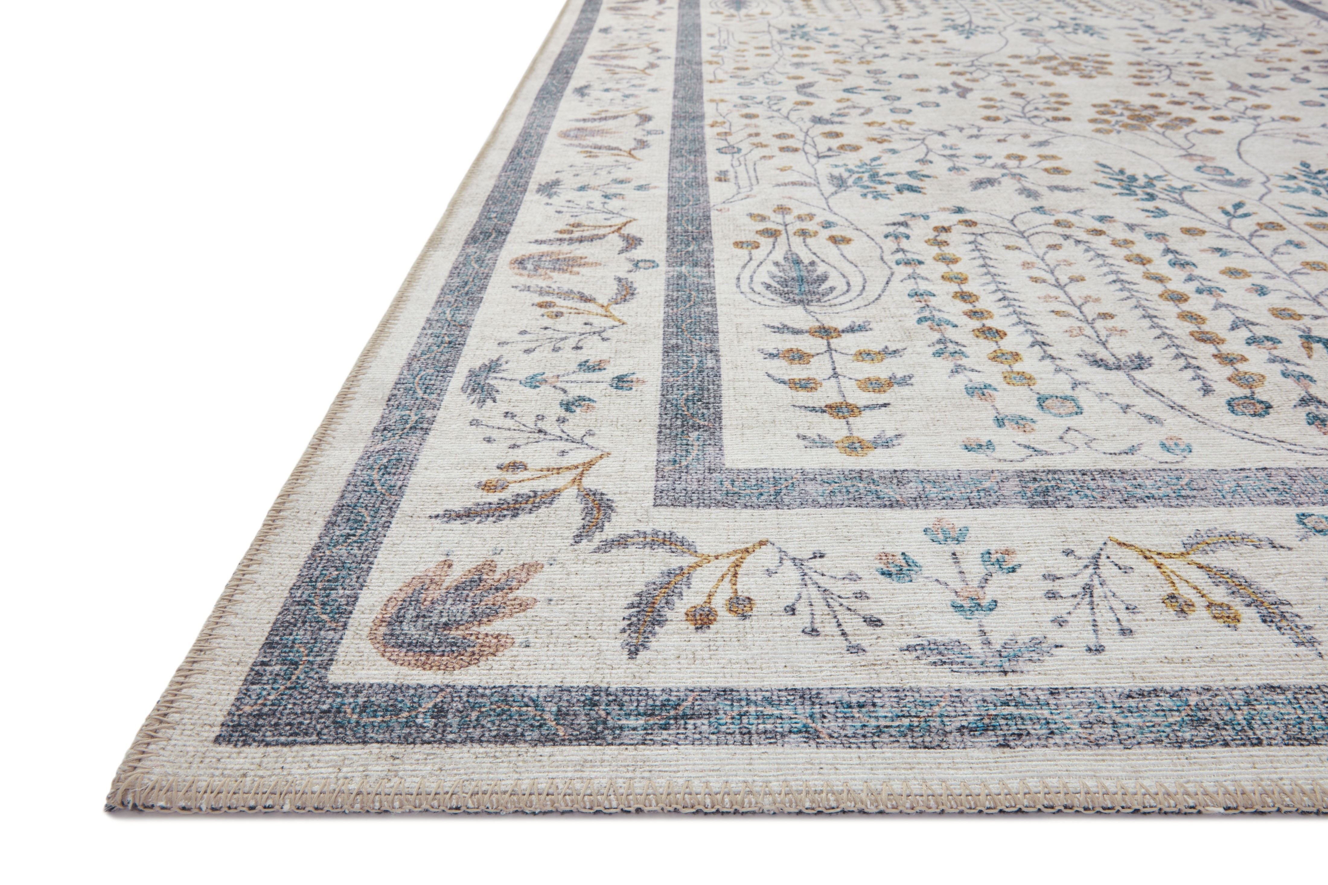 Rifle Paper Co. X Loloi Maison Wisteria Cream Rug 3 - RUGS - patterned Loloi
