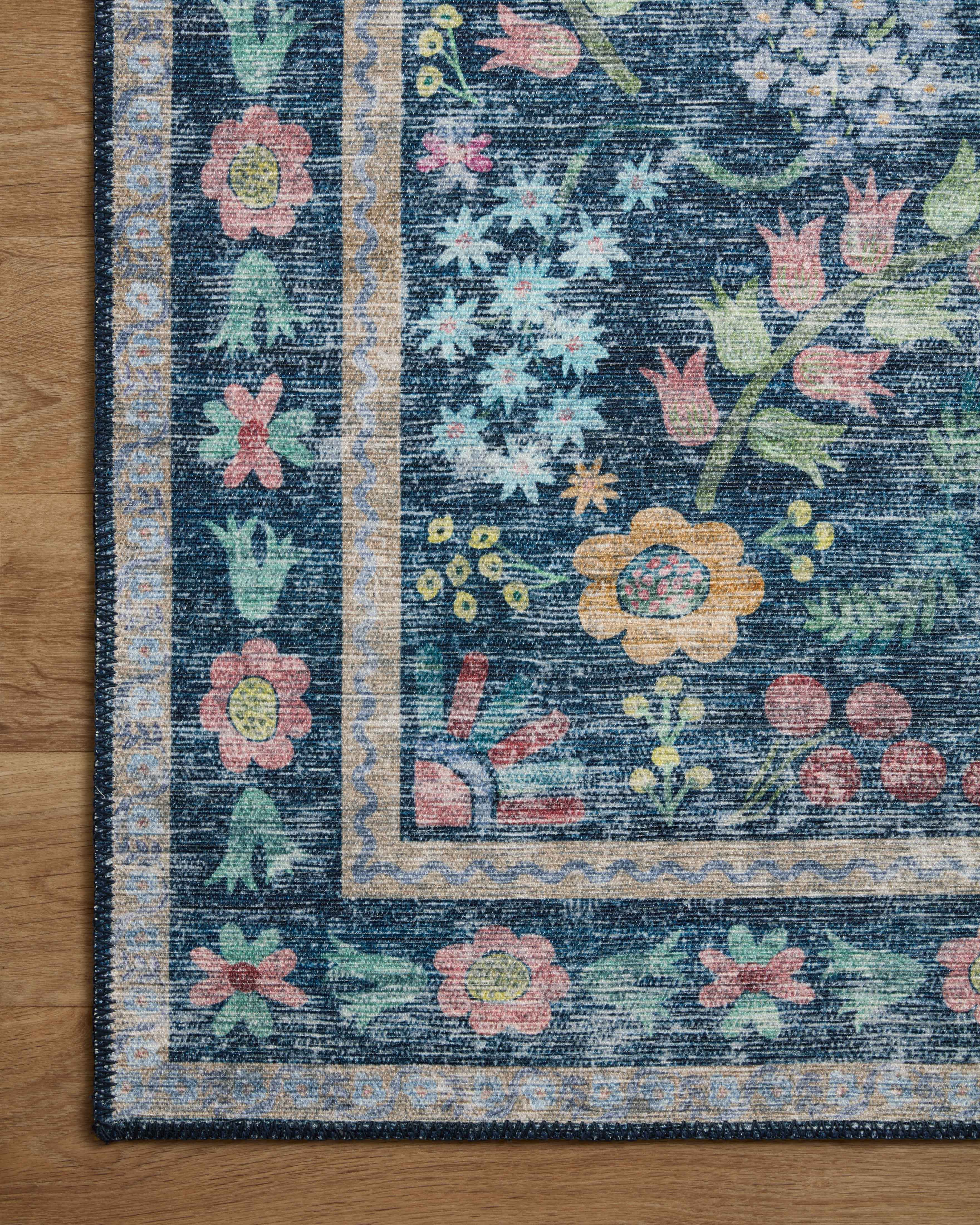 Rifle Paper Co. x Loloi Maison Blue / Multi Rug RUGS - synthetic Loloi