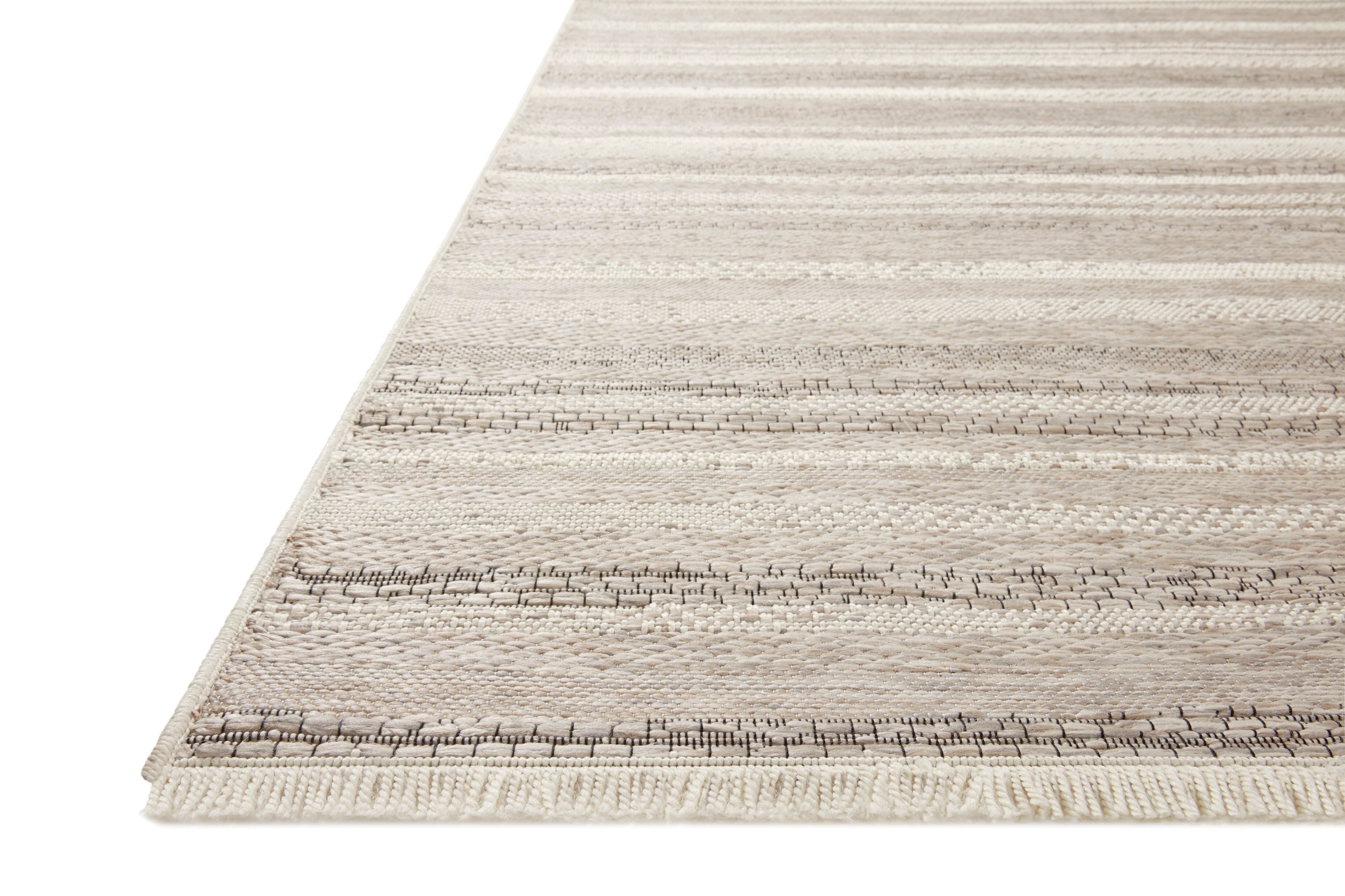 Amber Lewis x Loloi Malibu Ivory / Dove Rug No. 05 5-Rugs - indoor/outdoor Loloi