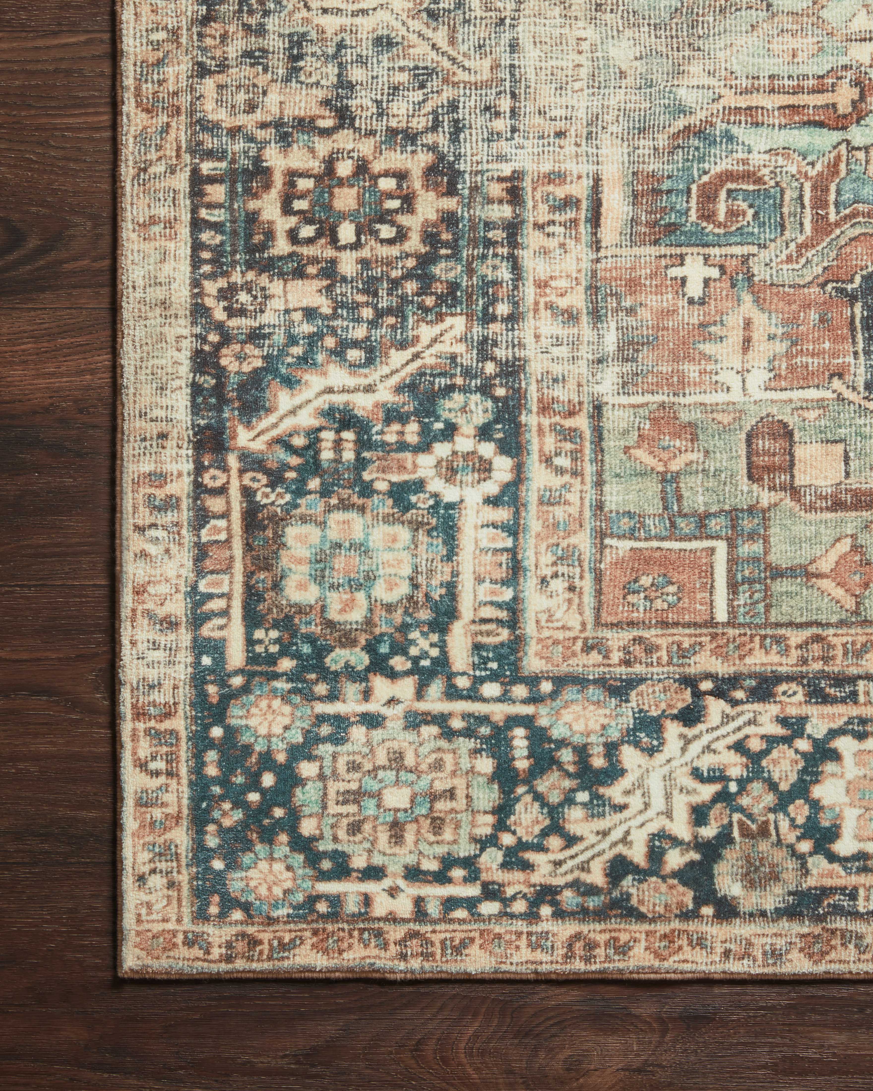 Loloi Margot Terracotta/Lagoon Rug 0-RUGS - patterned Loloi