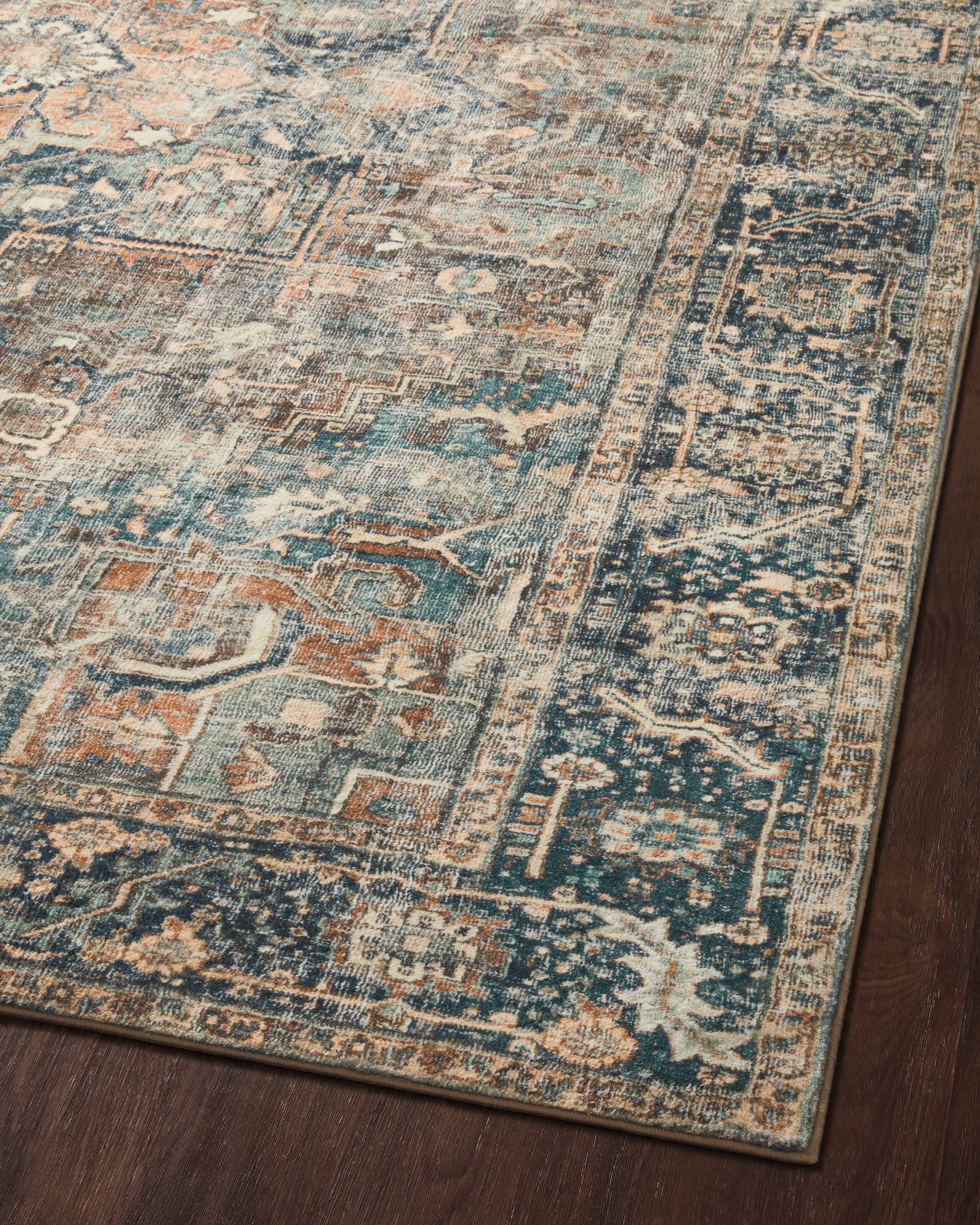 Loloi Margot Terracotta/Lagoon Rug 0-RUGS - patterned Loloi
