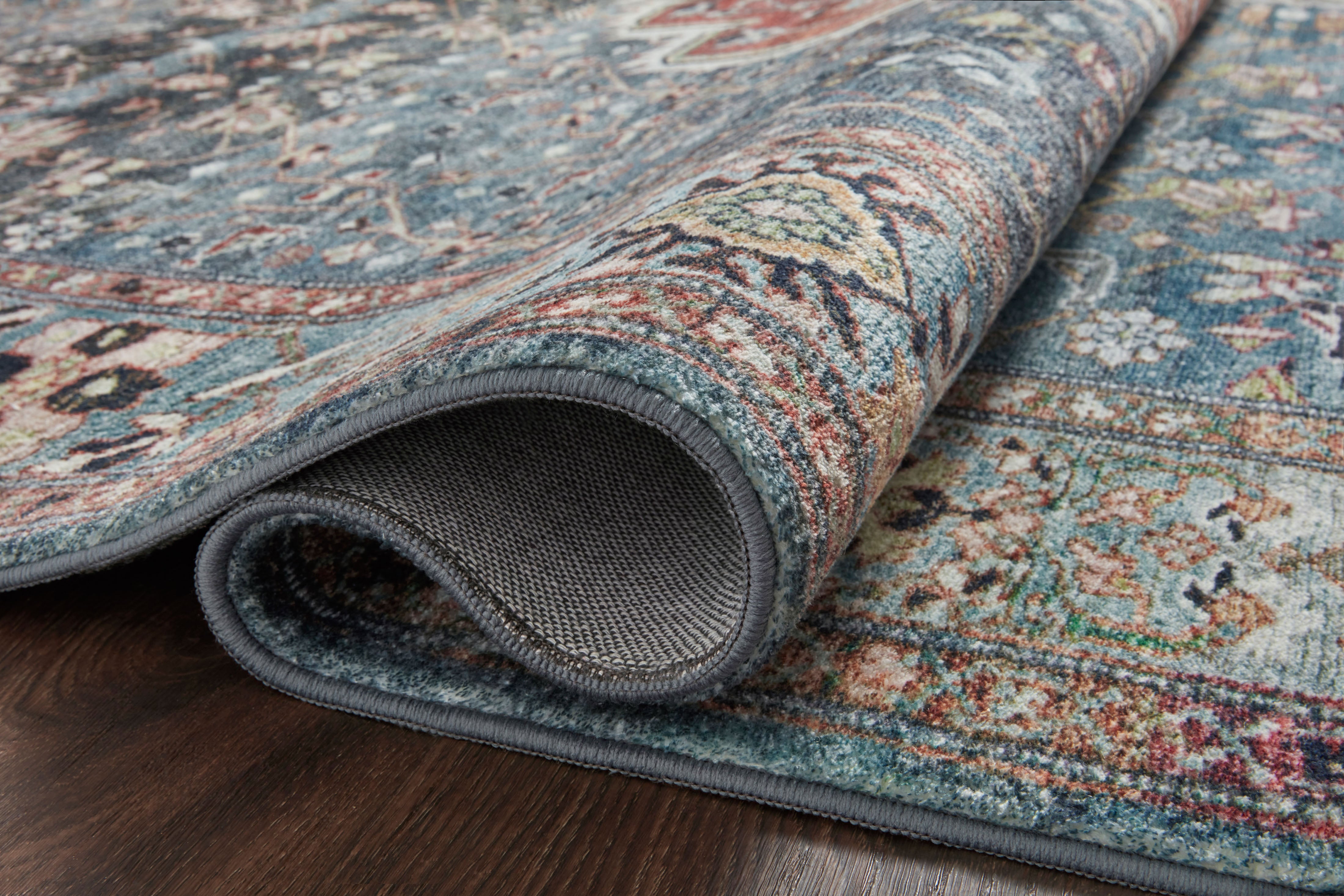 Loloi Margot Ocean/Brick Rug 1-patterned rugs Loloi