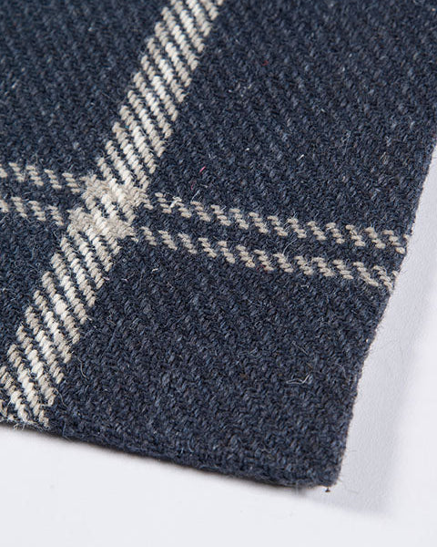 Marlby Plaid Navy Rug 0-rugs-wool Momeni