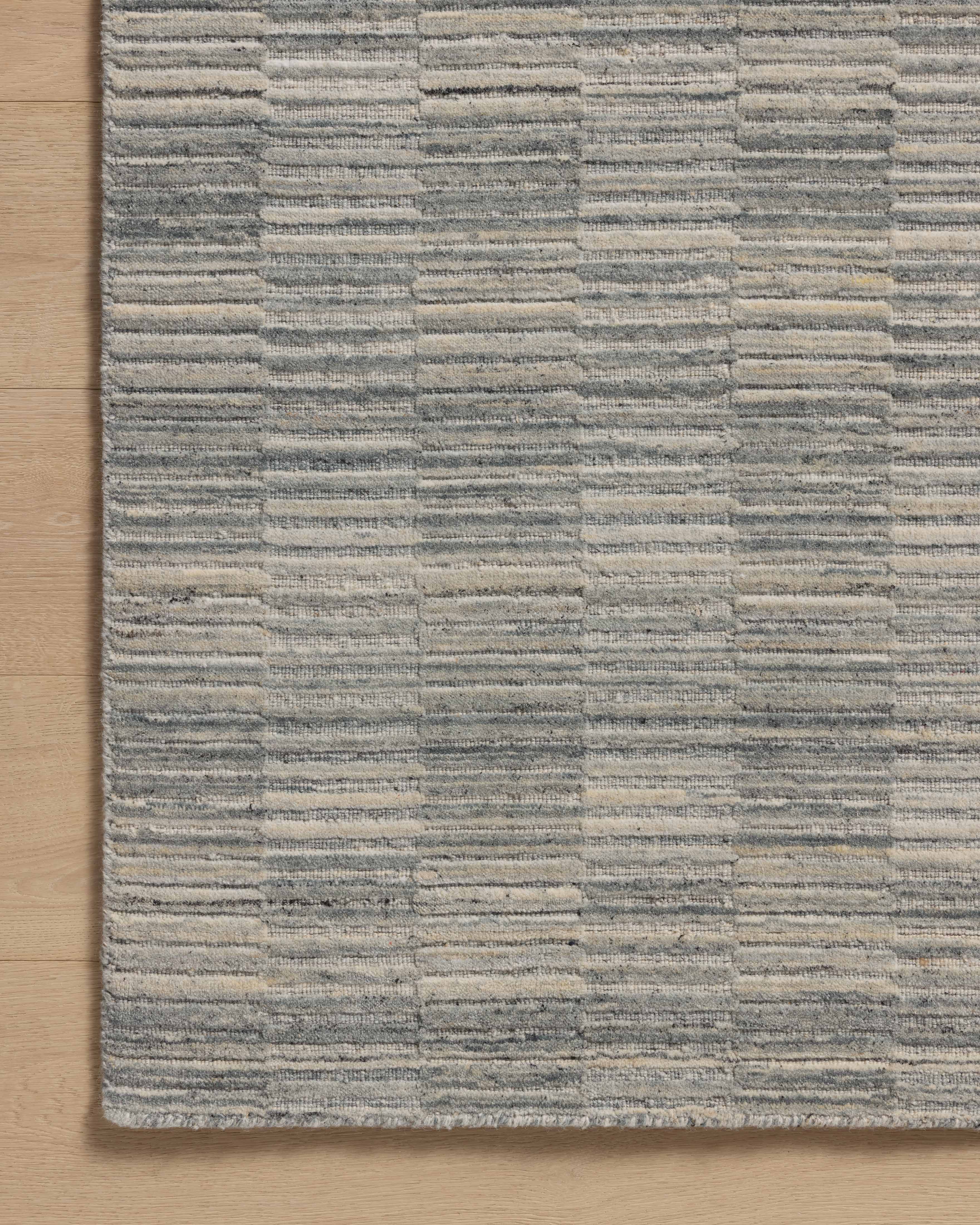 Amber Lewis x Loloi Marlowe Sky / Natural Rug RUGS - wool Loloi