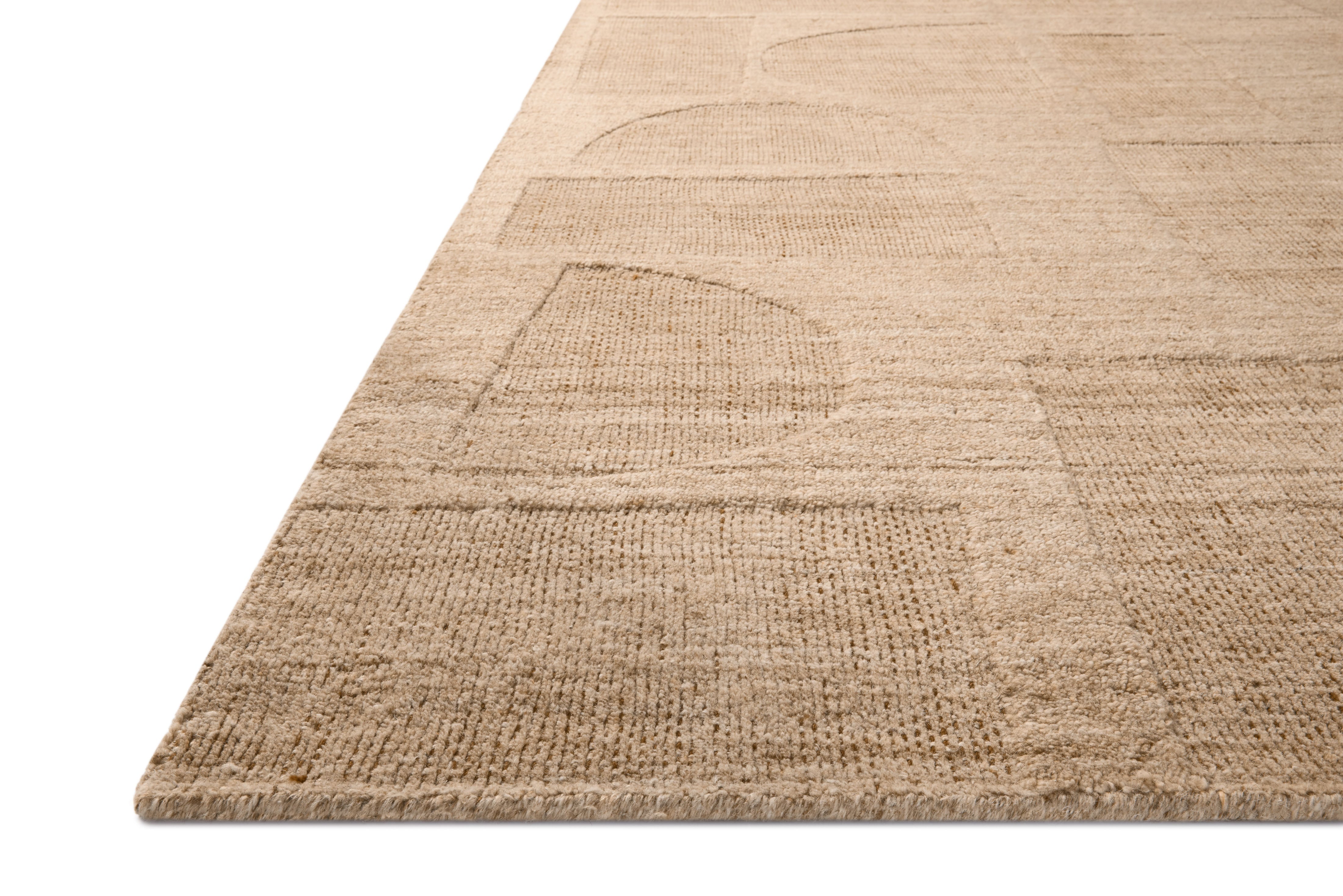In-house sample - Loloi Maren Collection DESIGN - Rug Sample Loloi Natural