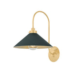Clivedon Wall Sconce LIGHTING - wall sconce Hudson Valley Lighting Aged Brass/ SSG