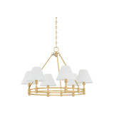 Howard Chandelier LIGHTING - chandelier Hudson Valley Lighting Aged Brass Small
