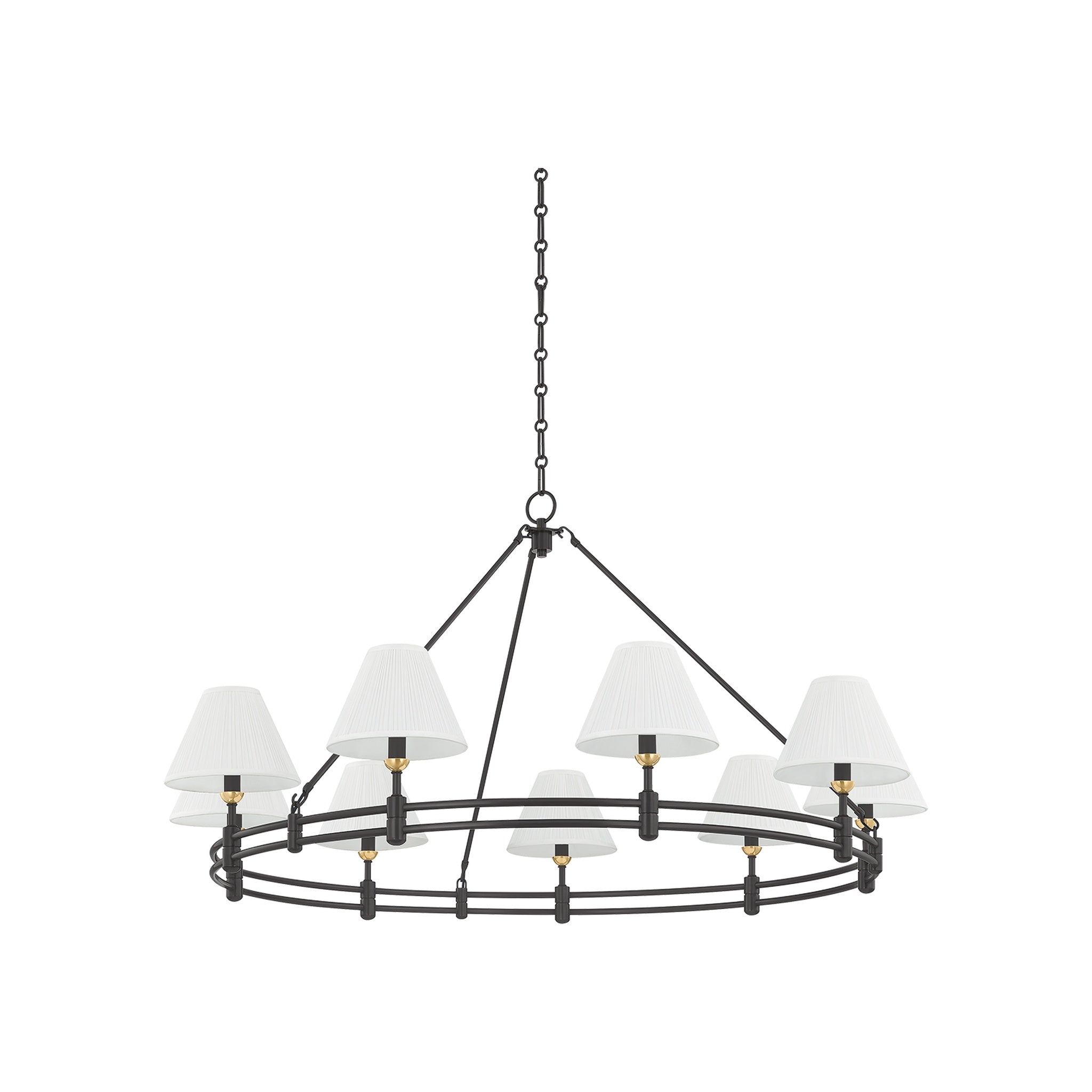 Howard Chandelier LIGHTING - chandelier Hudson Valley Lighting Aged Brass / Distressed Bronze Medium