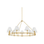 Howard Chandelier LIGHTING - chandelier Hudson Valley Lighting Aged Brass Medium