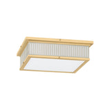 Ashdown Flush Mount LIGHTING - Flush Mount Hudson Valley Lighting Aged Brass/ Off White Large