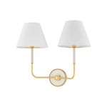 Wedgewood Wall Sconce LIGHTING - wall sconce Hudson Valley Lighting Aged Brass / Off-white Large