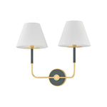 Wedgewood Wall Sconce LIGHTING - wall sconce Hudson Valley Lighting Aged Brass / Soft Studio Green Large