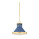 Aged Brass/soft French Blue
