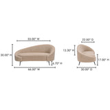 Abigail Chaise FURNITURE - chaise Moe's Furniture