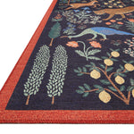 Rifle Paper Co. x Loloi Menagerie Black Rug No.2 RUGS - synthetic Loloi 18" x 18"