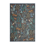 Rifle Paper Co. x Loloi Menagerie Black Rug No.2 RUGS - synthetic Loloi 18" x 18"