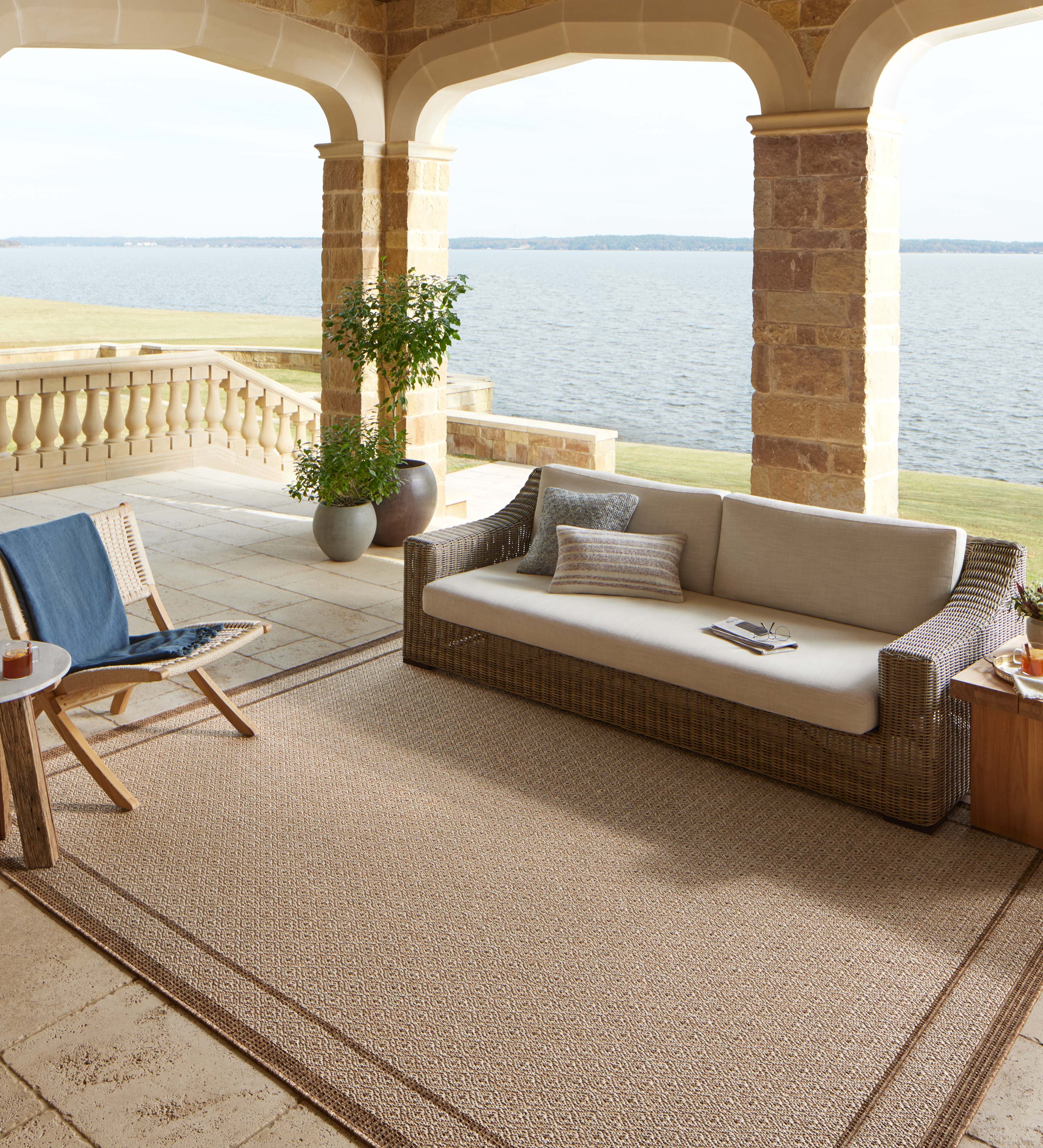 Loloi Merrick Chestnut / Oatmeal Rug 5-Rugs - indoor/outdoor Loloi