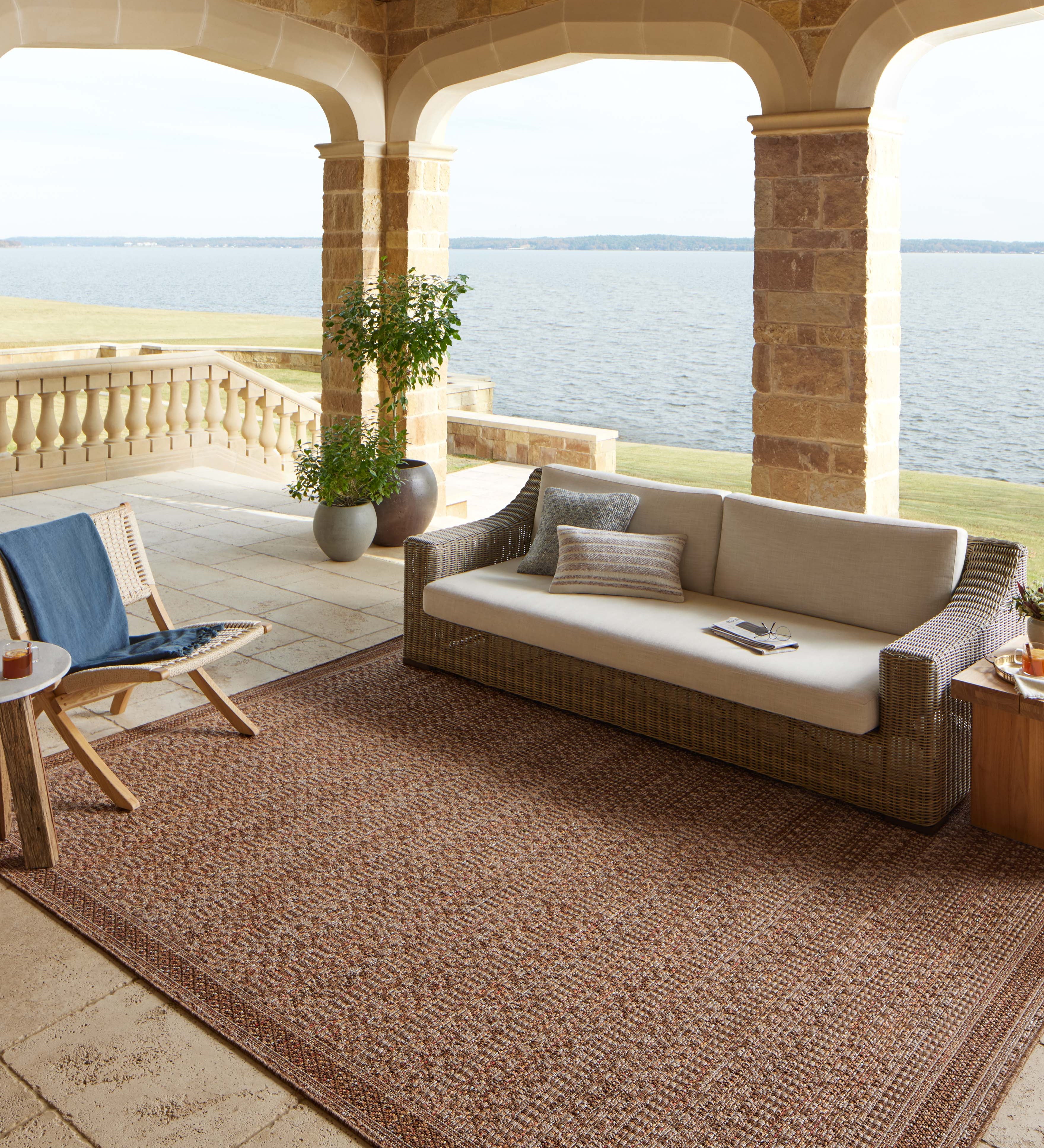 Loloi Merrick Natural / Fiesta Rug 5-Rugs - indoor/outdoor Loloi