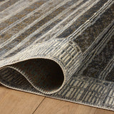 Loloi Mika Charcoal / Ivory Rug RUGS - synthetic Loloi